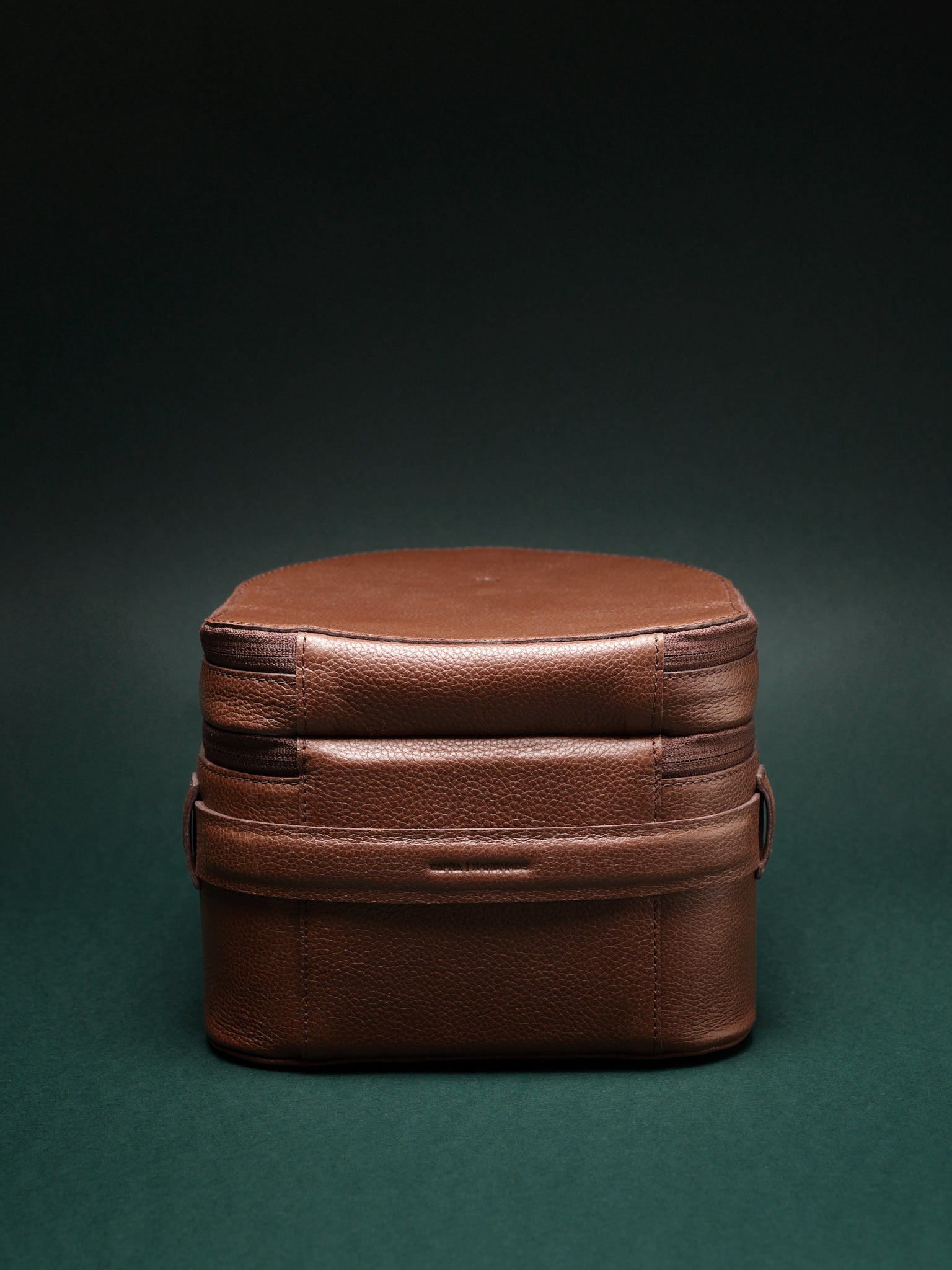 Leather Handle. Apple AR Headset Case Brown by Capra