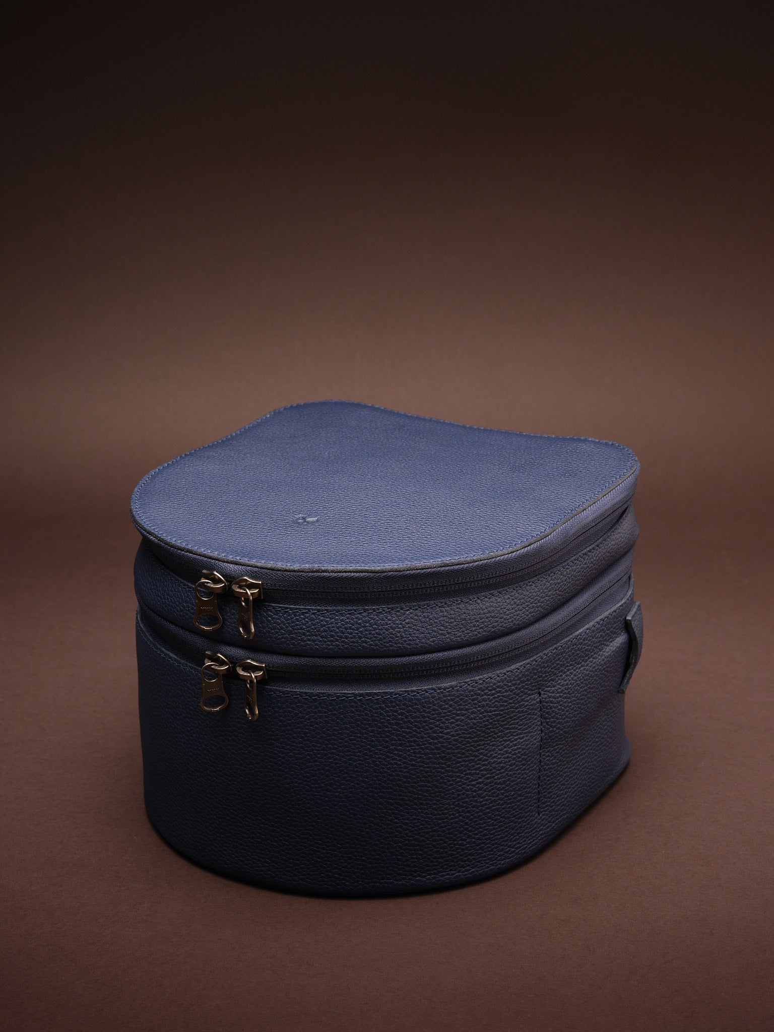 Case for Mixed Reality Headset. VR Headset Box Navy by Capra Leather