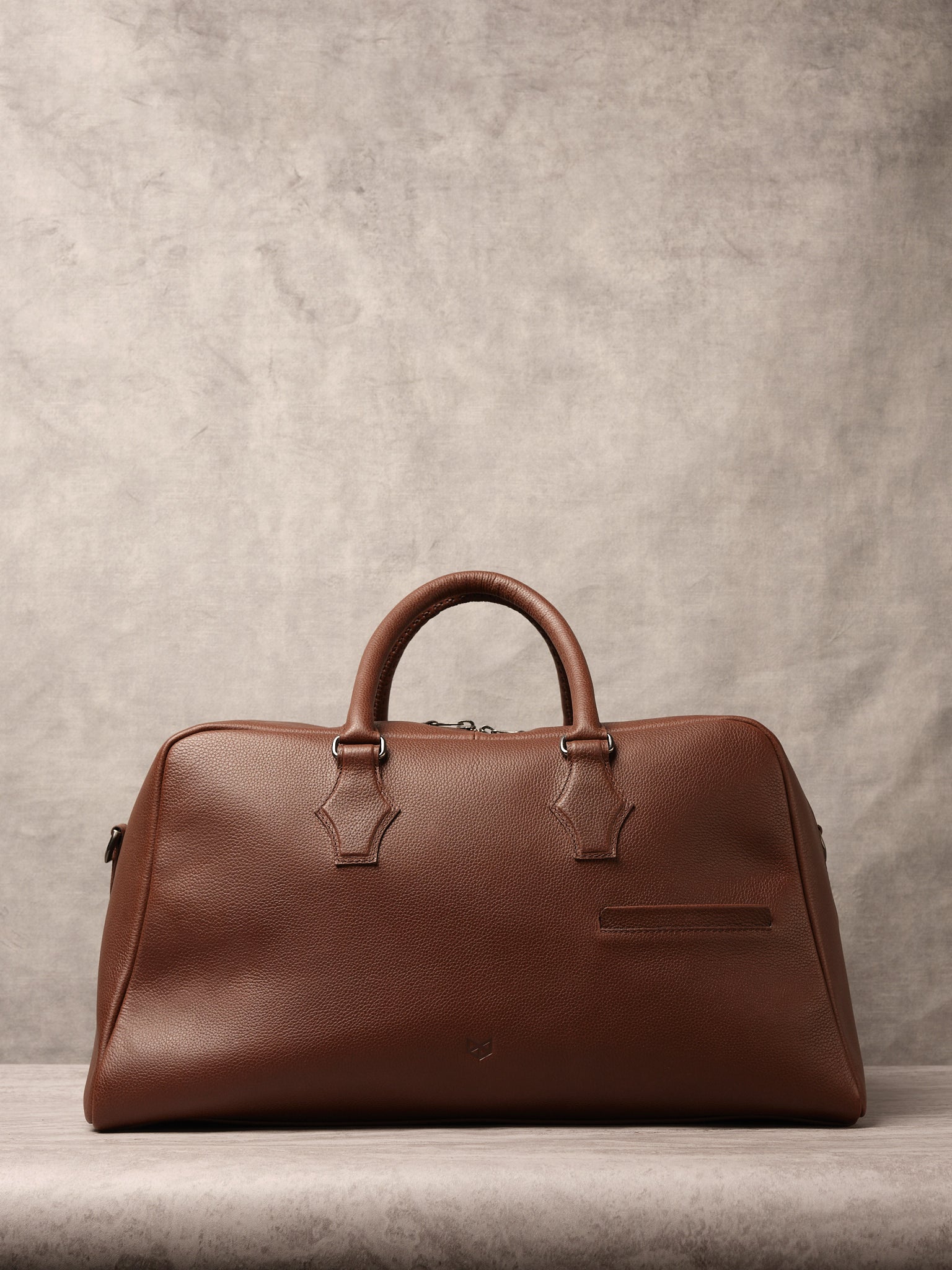 Weekender Bag. Leather Duffle Bag Brown by Capra Leather