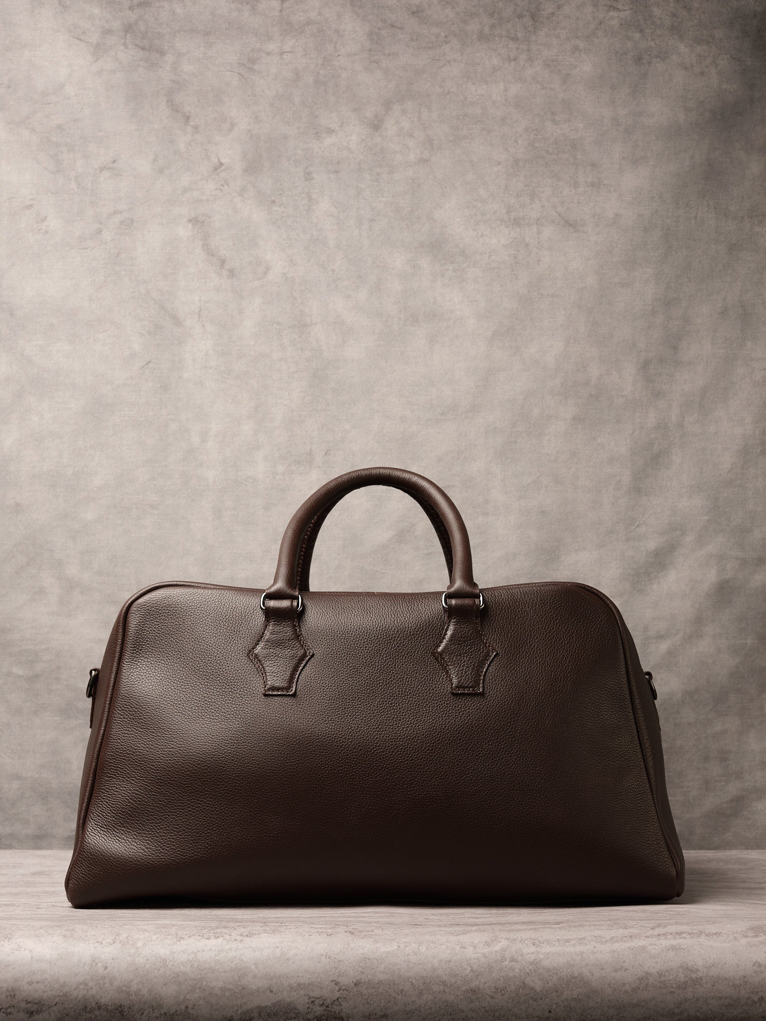 Duffle Bag. Weekender Bag Dark Brown by Capra Leather