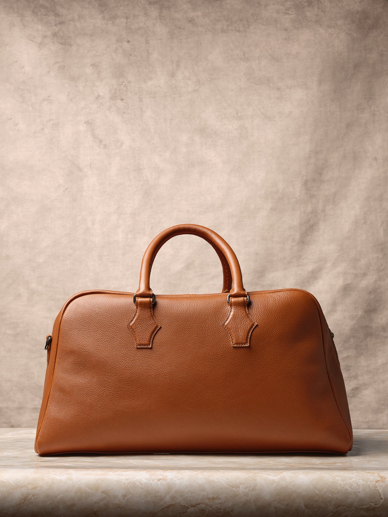 Leather Duffle Bag Mens Tan by Capra Leather