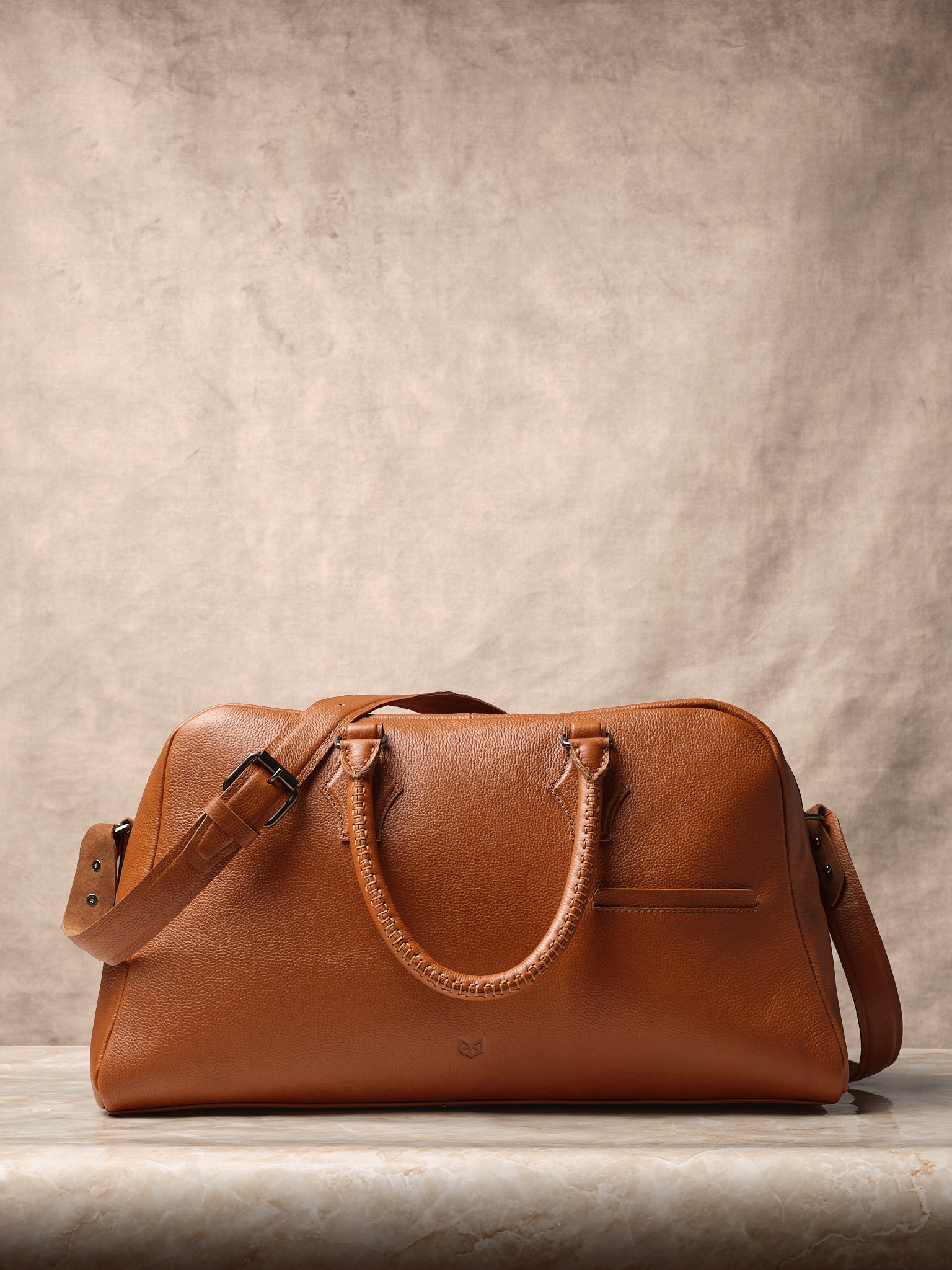 Custom Duffle Bag. Weekender Bags Tan by Capra Leather