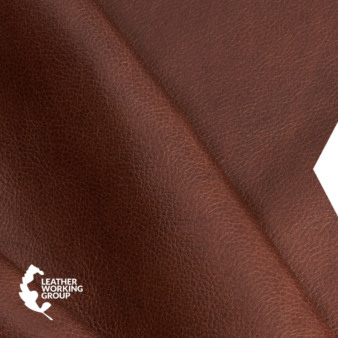 Full-grain leather with the Leather Working Group (LWG) certification mark
