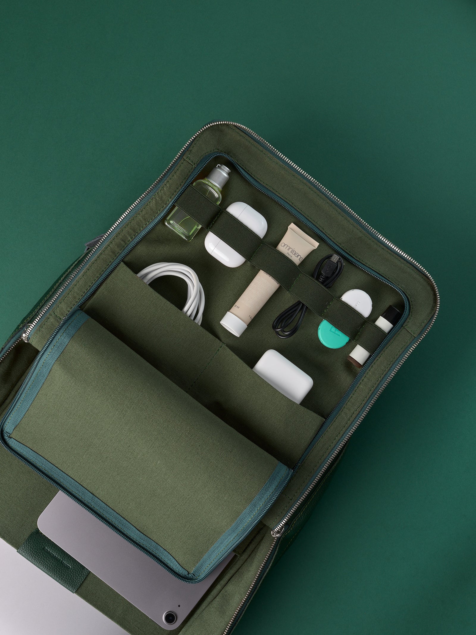 Tech backpack for men. Backpack for laptop and tech equipment. Unique design. Men's accessories. Made in premium leather by Capra Leather.