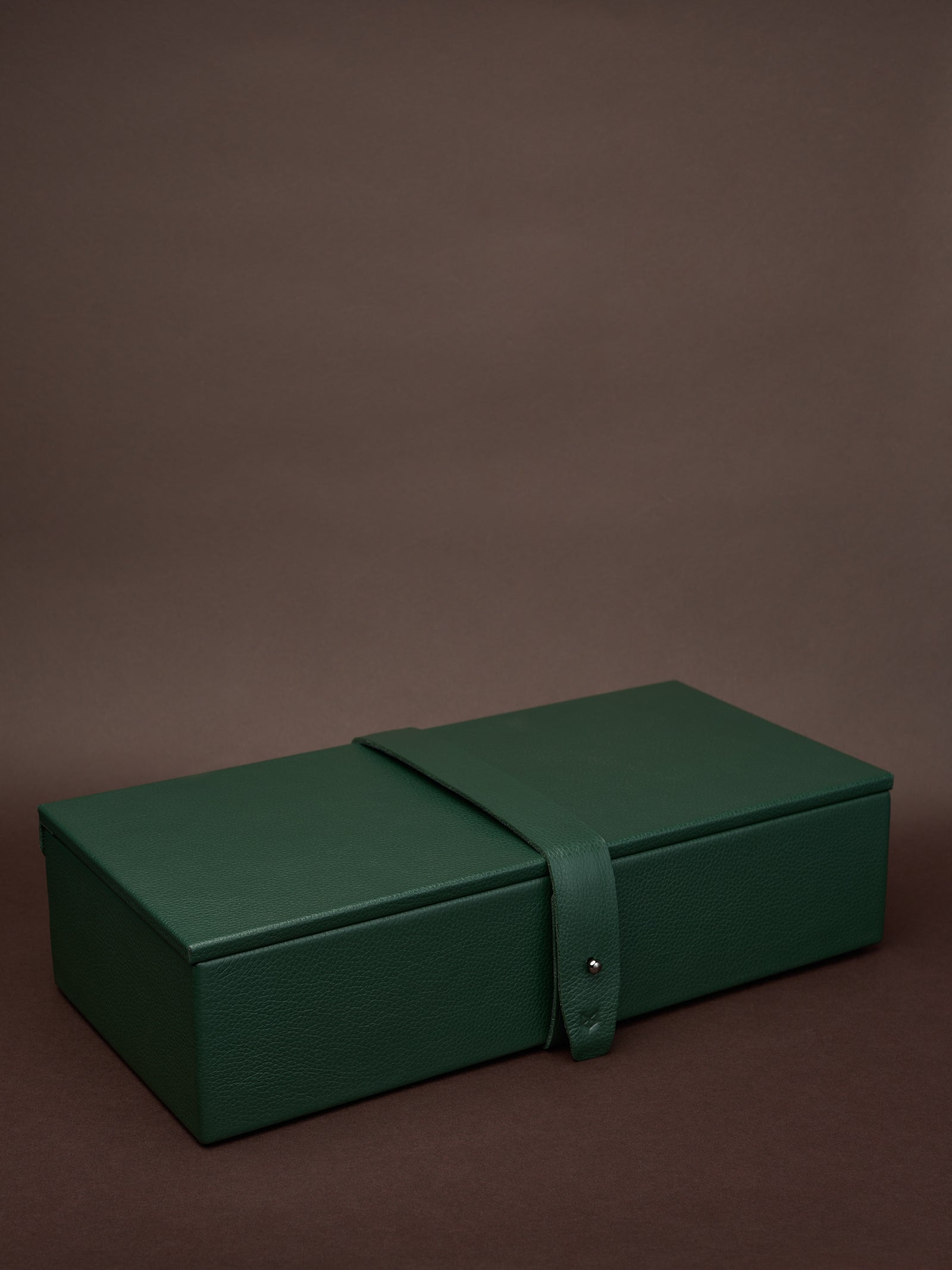 Travel Strap. Leather case for Watches. Watch Case Holder Green by Capra Leather.