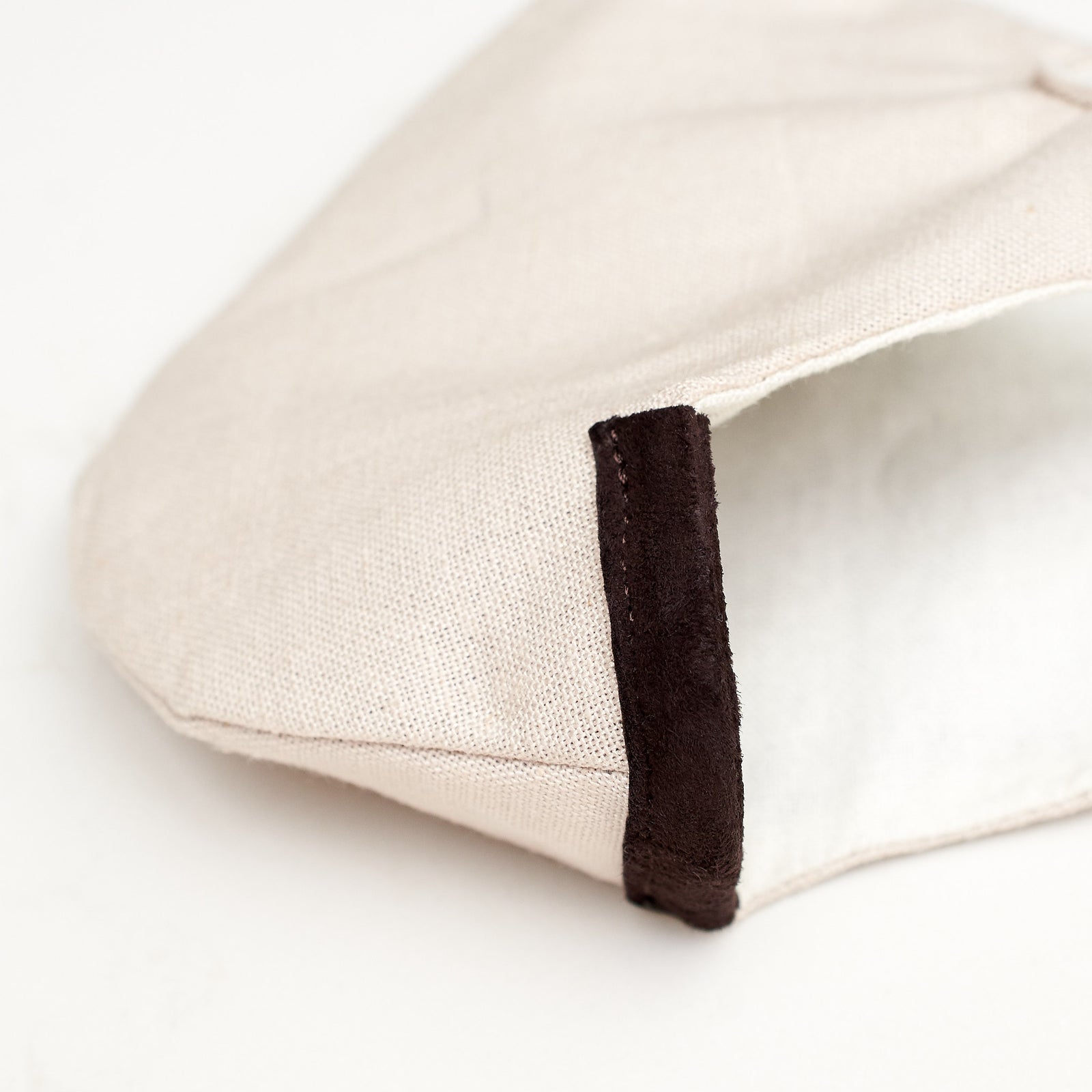 Zoom view. Reusable 3 layers Face Mask by Capra Leather