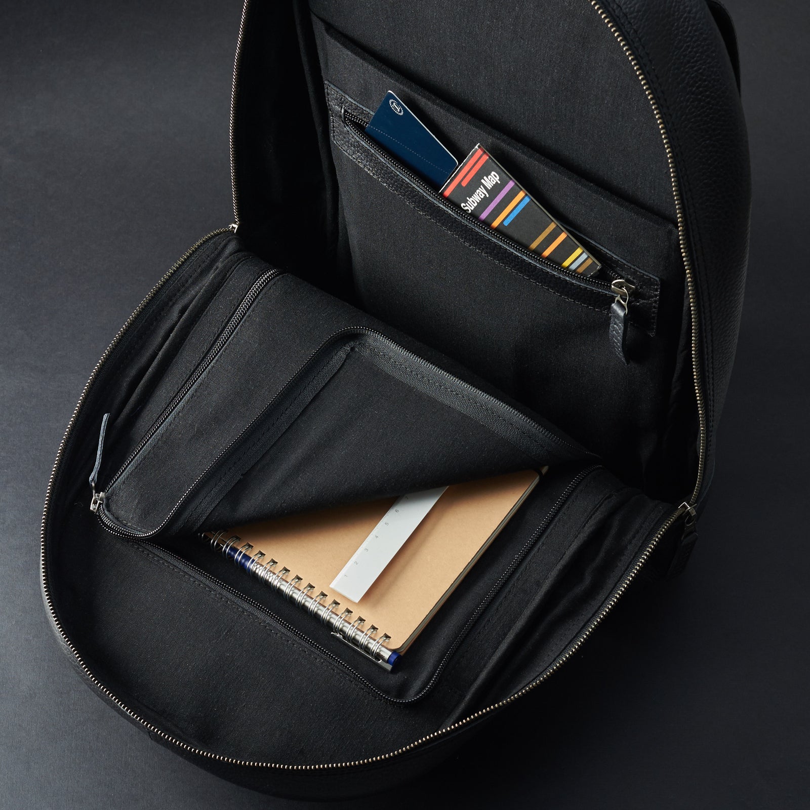 edc laptop backpack brown by capra leather