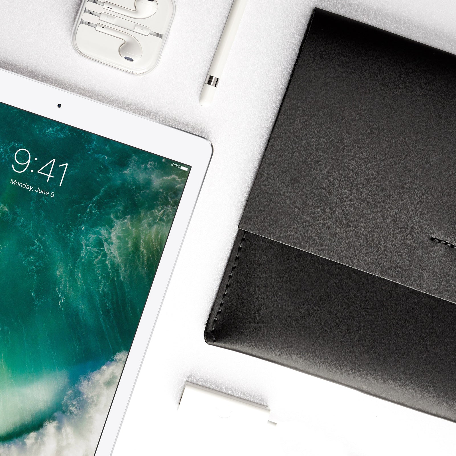 Apple Products. iPad Sleeve. Leather Case Black for iPad by Capra Leather