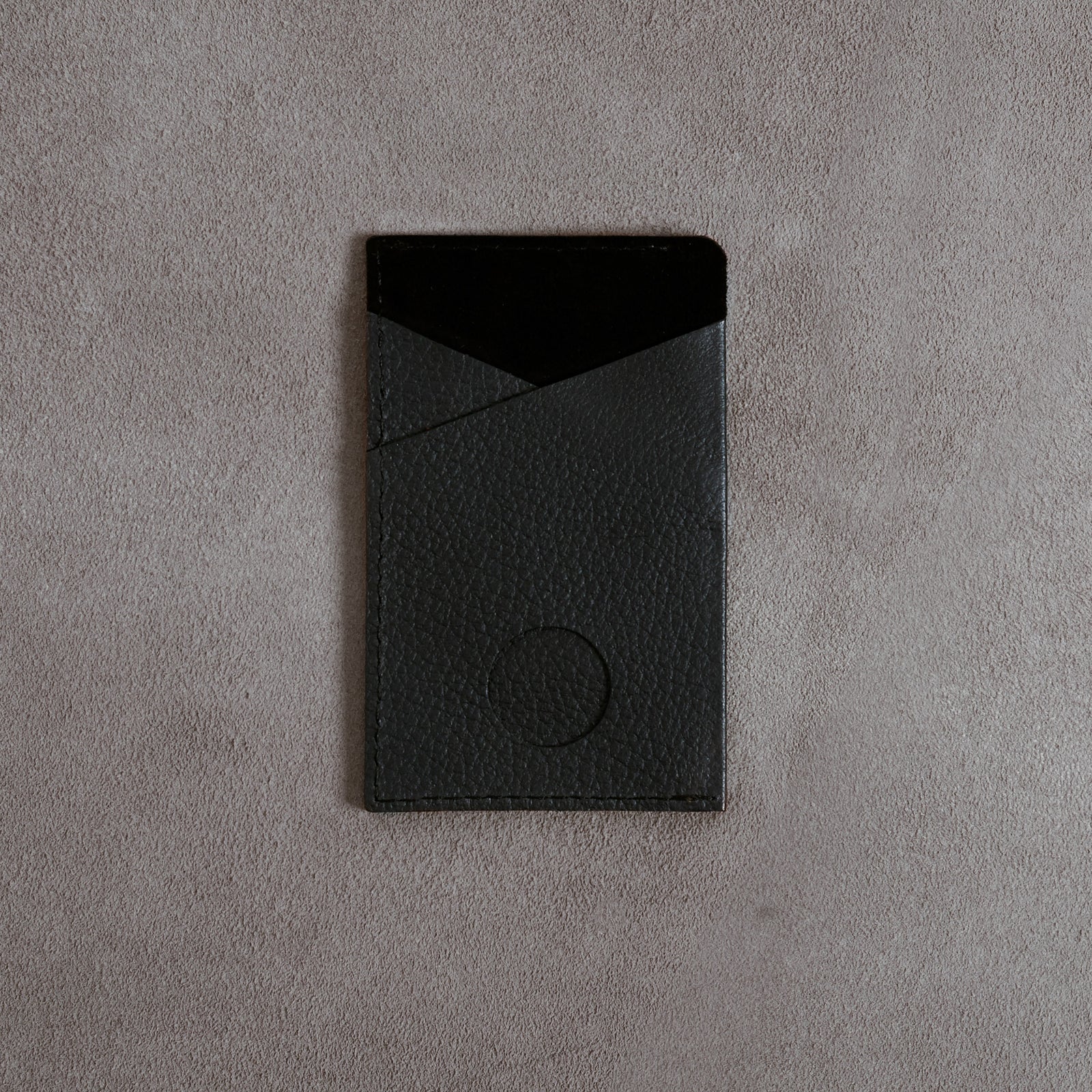 Back. Card Holder Wallet Black by Capra Leather