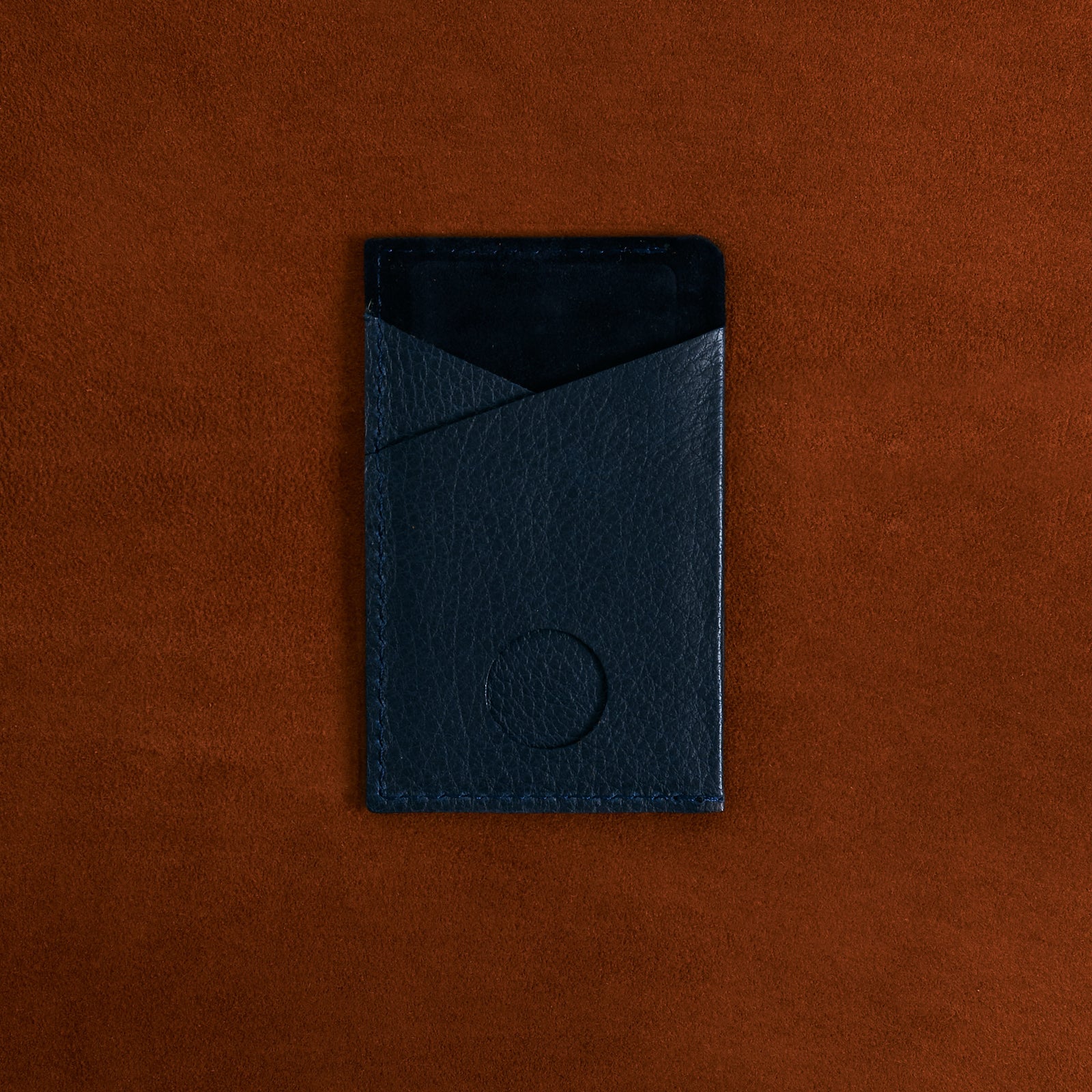 Back. Card Holder Wallet Blue by Capra Leather