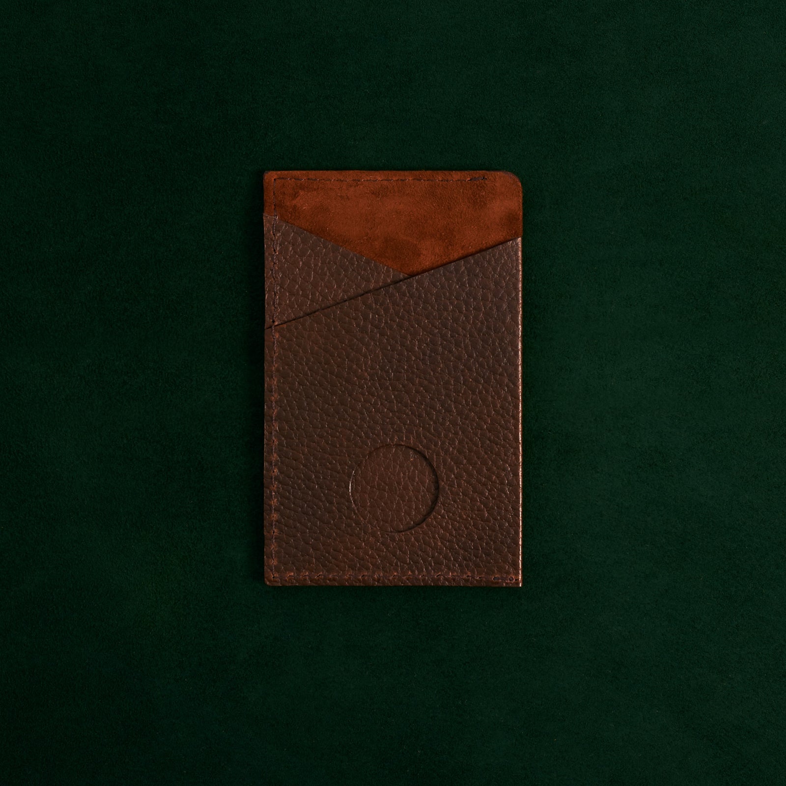 Back. Card Holder Wallet Brown by Capra Leather