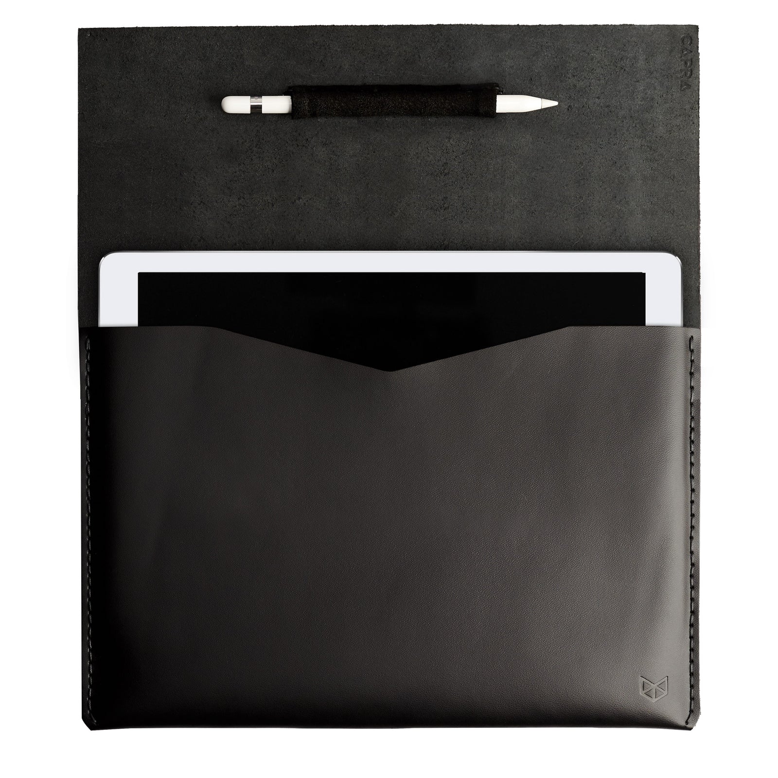 iPad Sleeve. Leather Case Black for iPad by Capra Leather