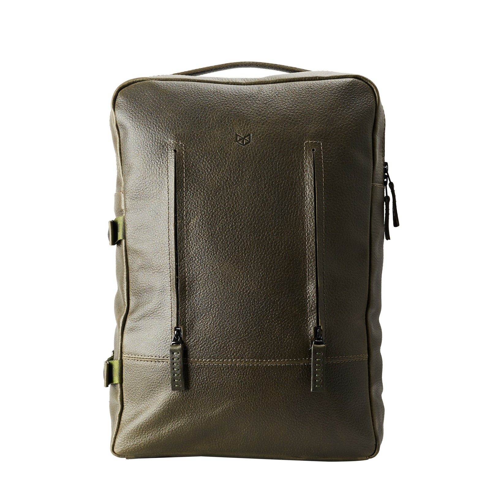 Handmade Tamarao Backpacks Rucksacks in Military Green by Capra Leather