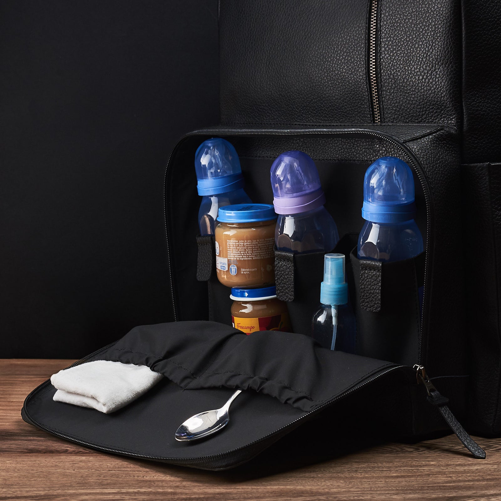 best diaper backpack black by capra leather