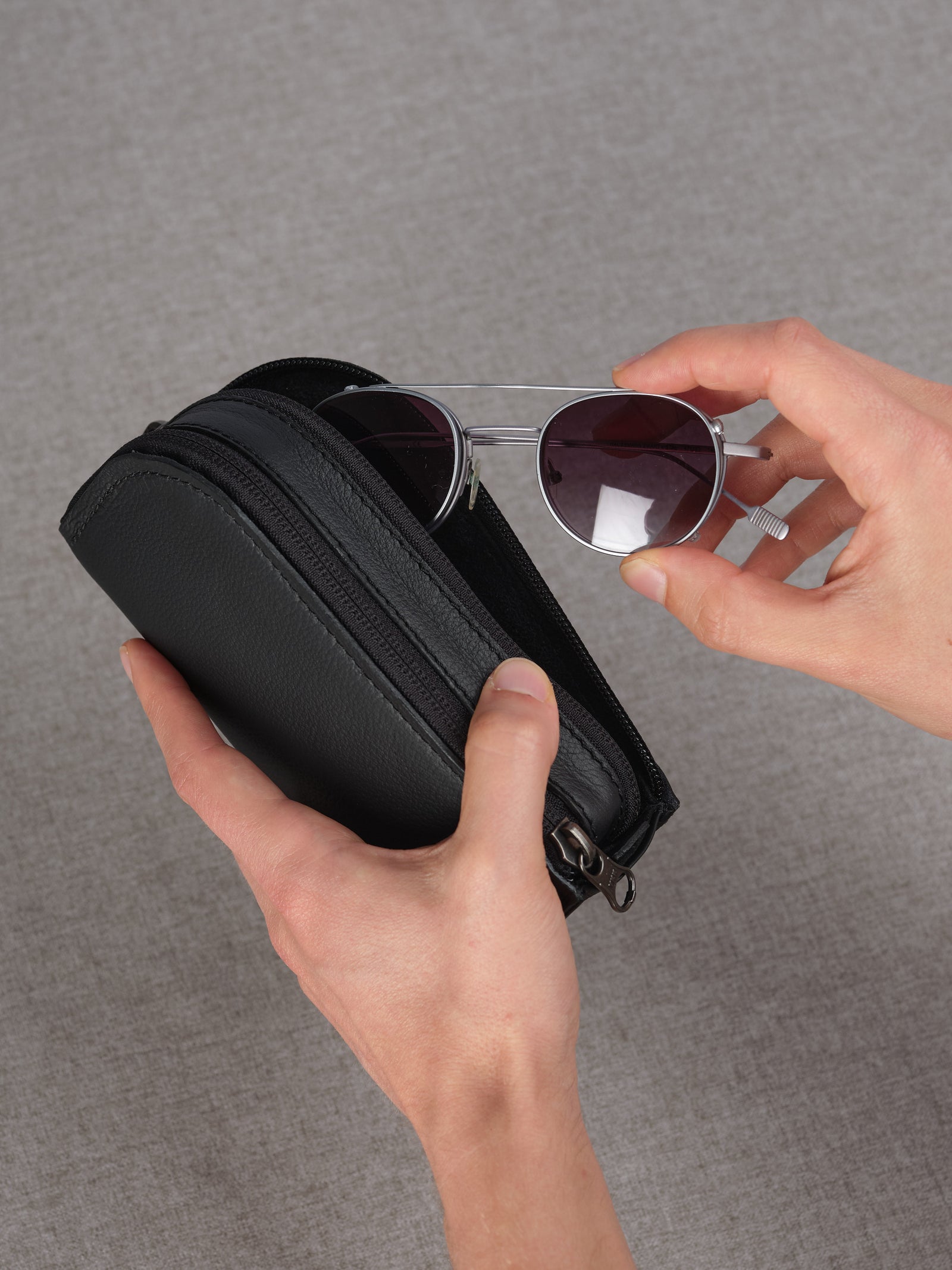 Double Glasses Case · Black