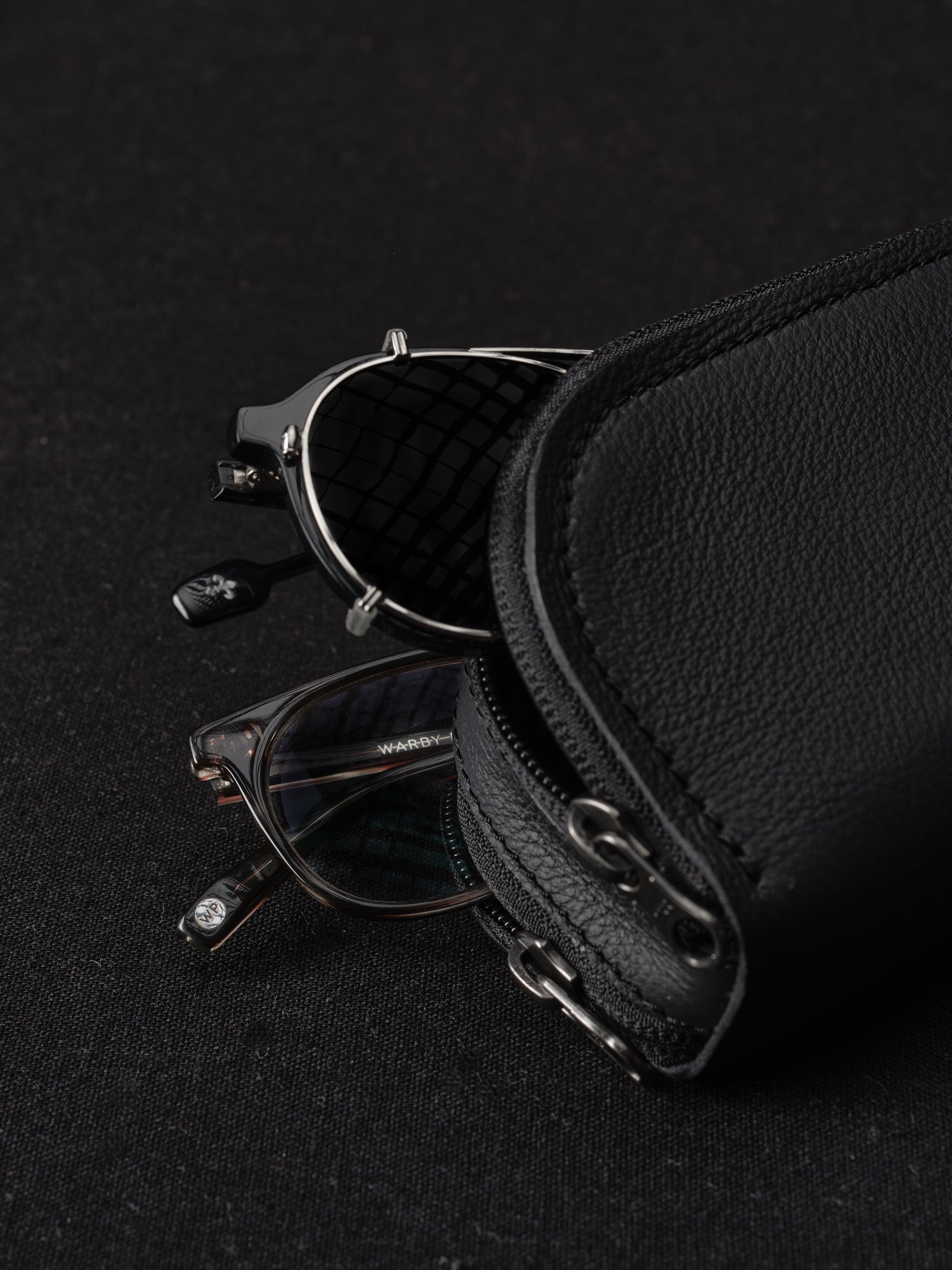 Double Glasses Case · Black