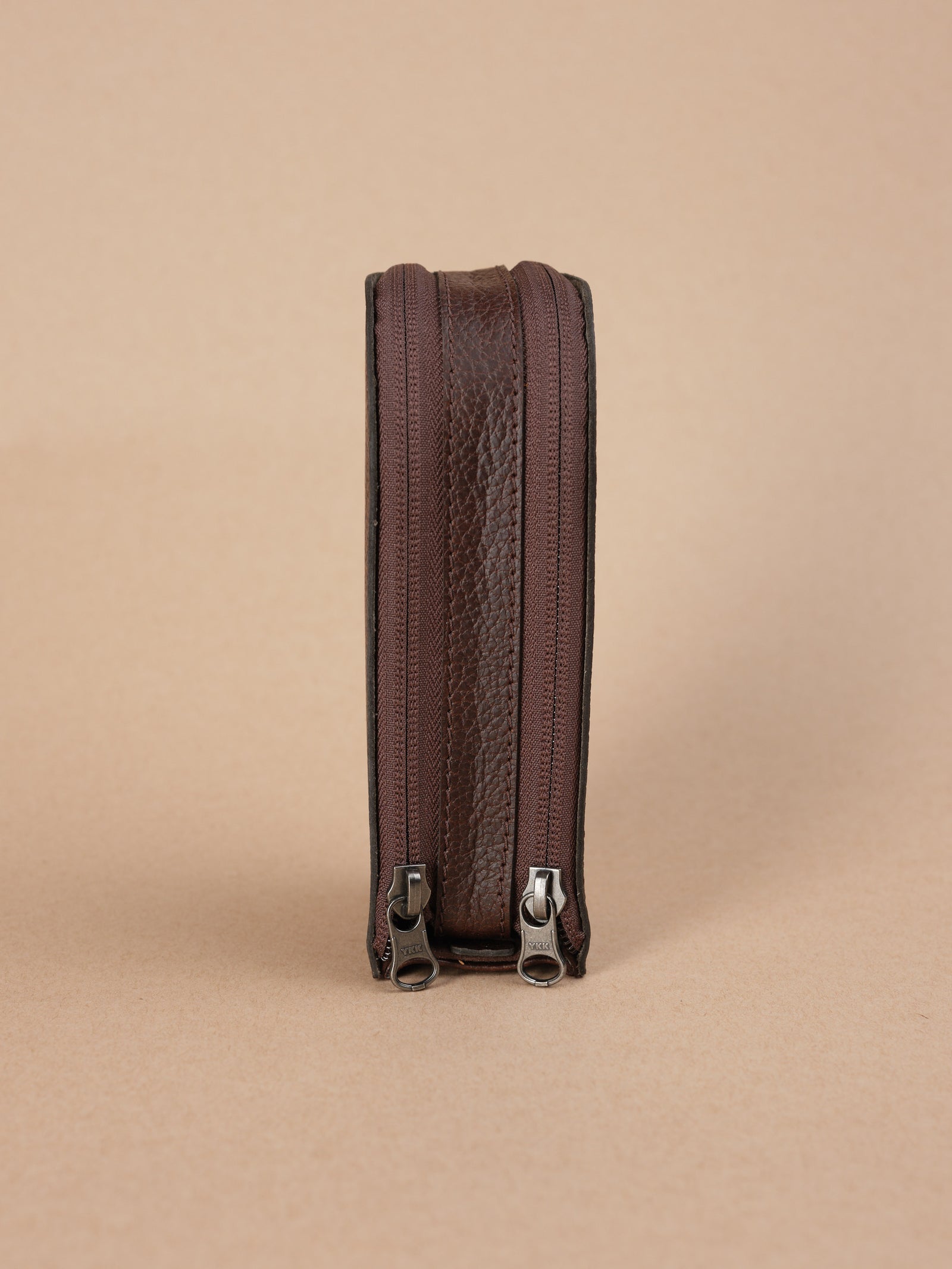 Multiple sunglass travel case dark brown by Capra Leather