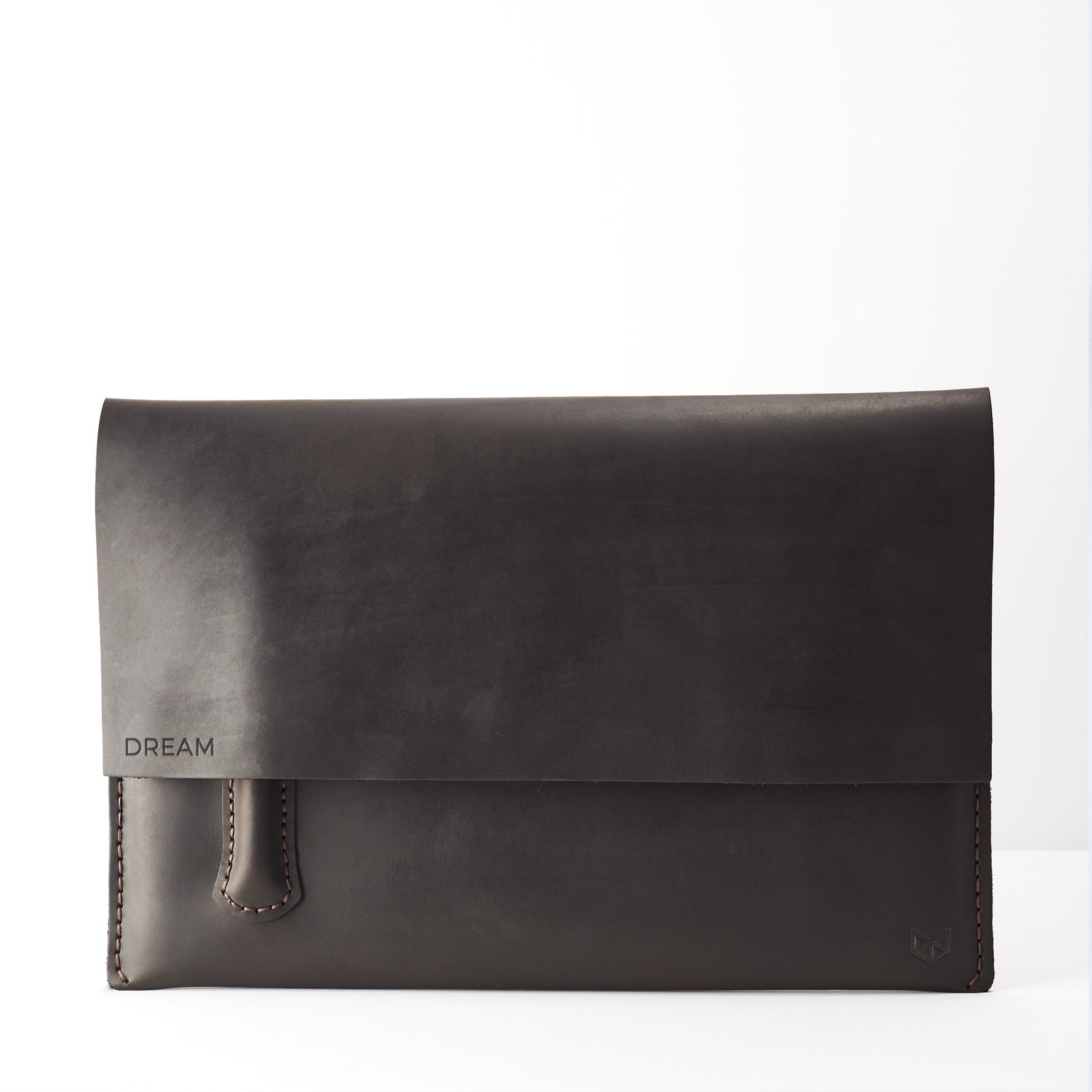 Custom Embossing. iPad Sleeve. iPad Leather Case Brown With Apple Pencil Holder by Capra Leather