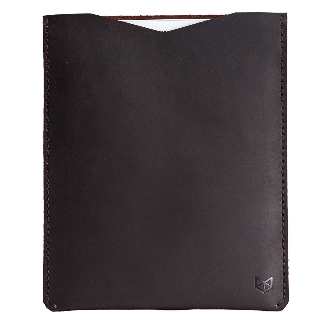 iPad pro dark brown leather case