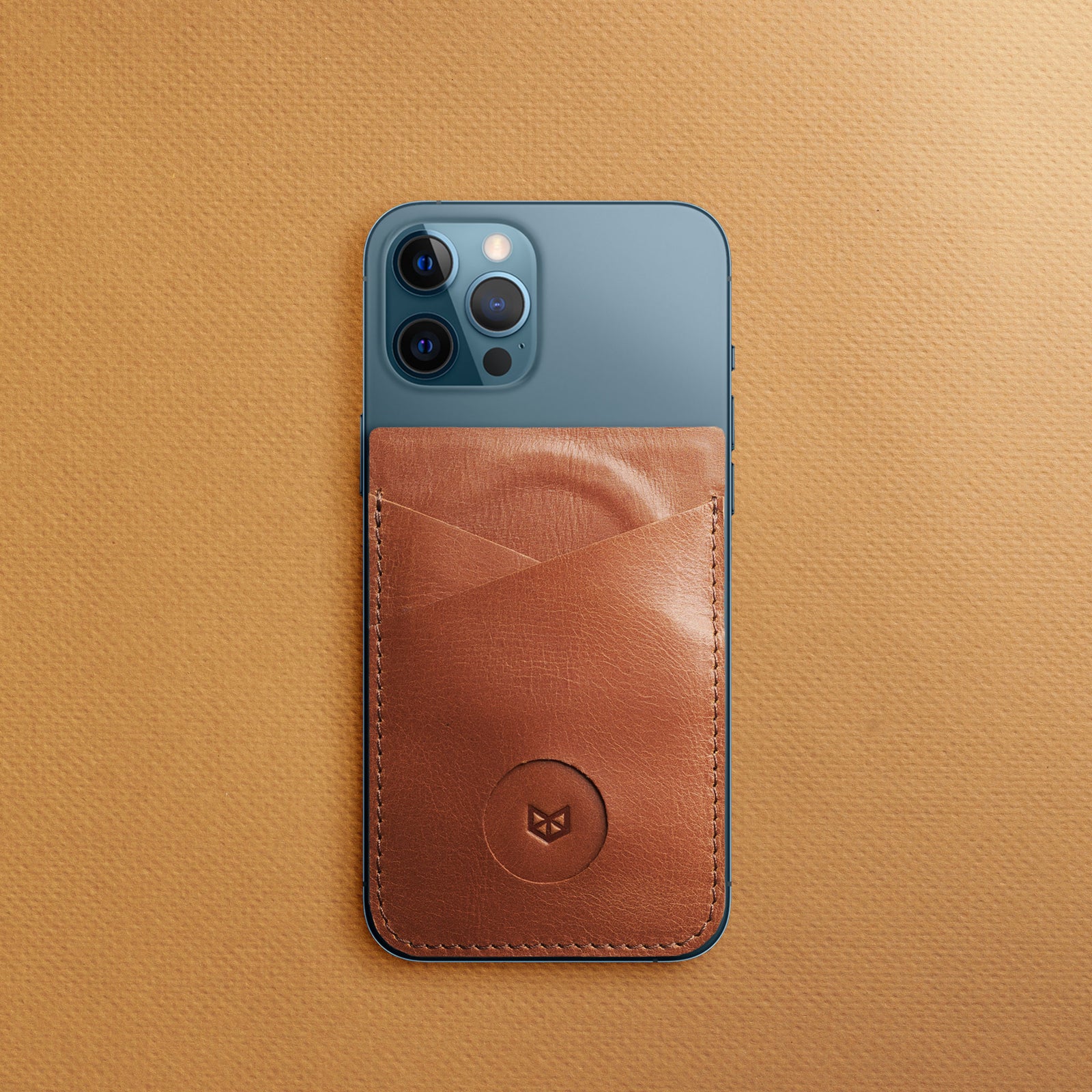 iPhone 12 Pro Max. Small Gear Travel Pouch 2 Tan by Capra Leather