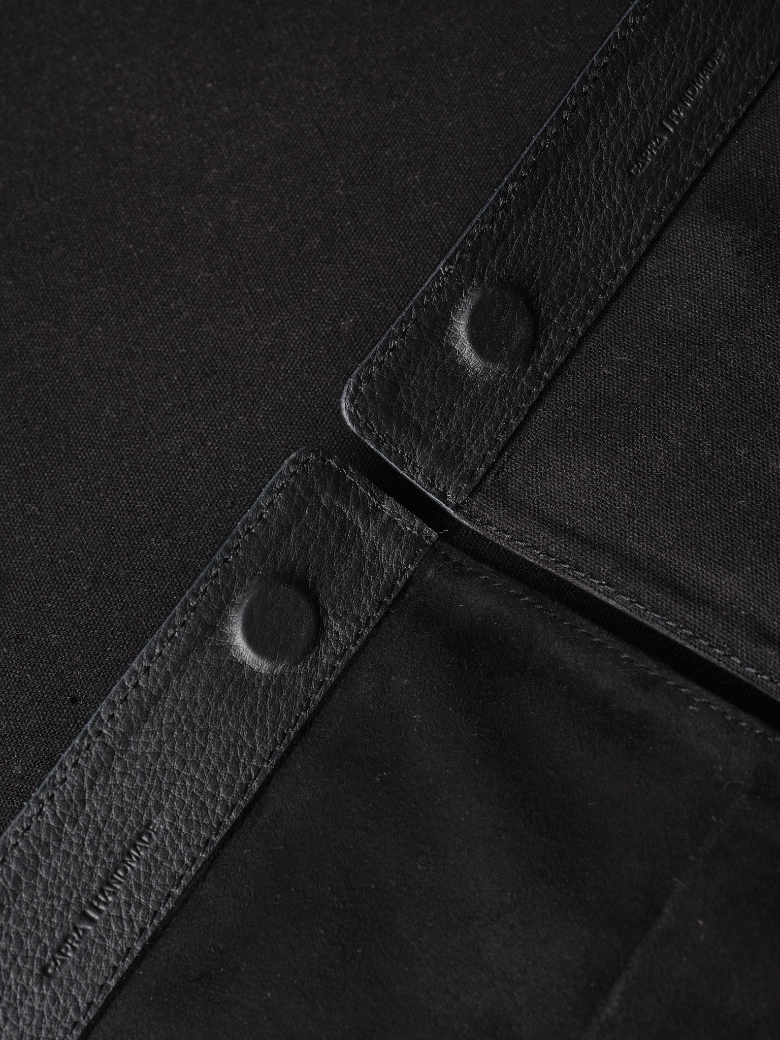 extra large sunglasses case black by Capra Leather