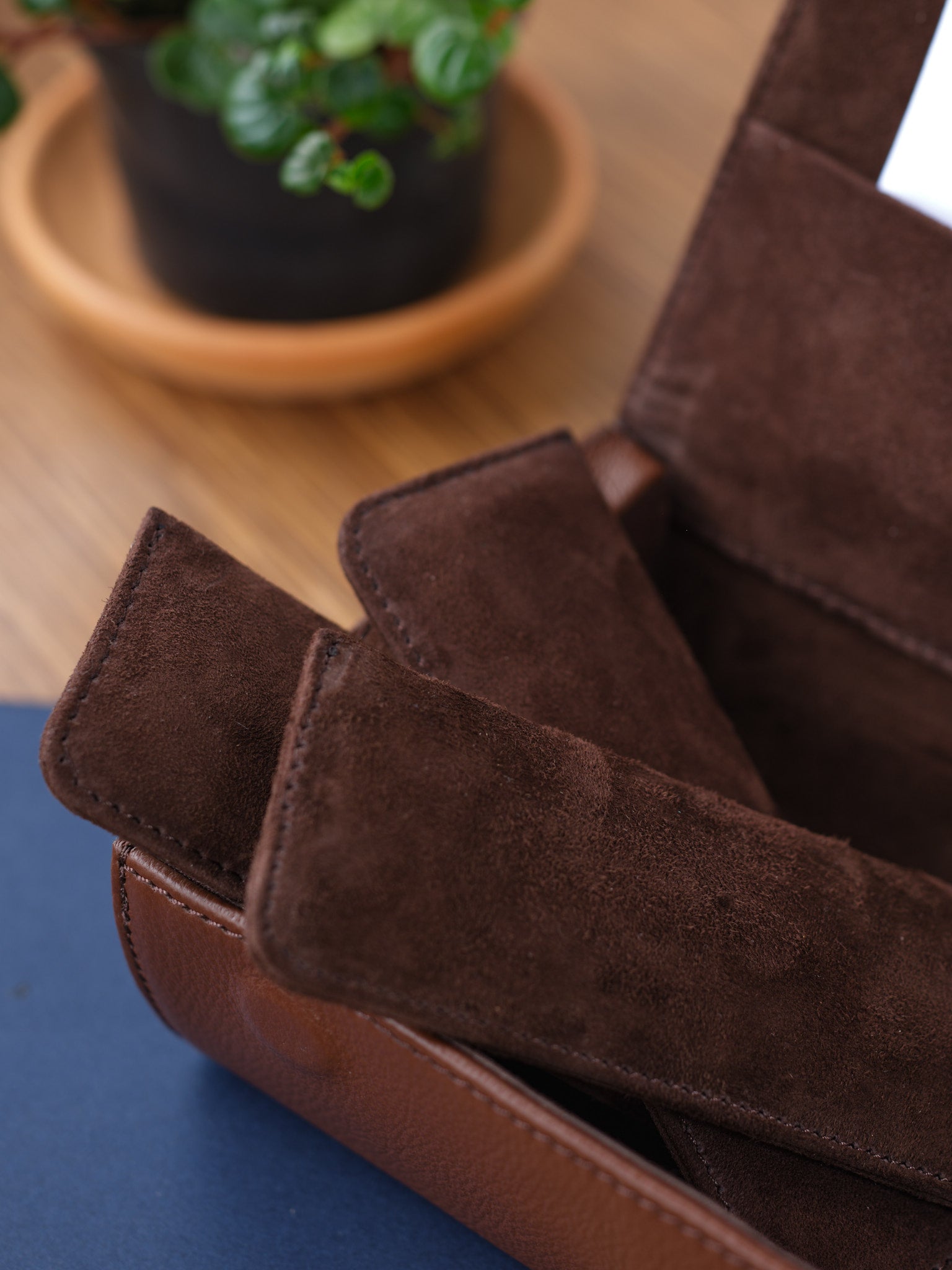 Ray Ban sunglass case brown by Capra Leather