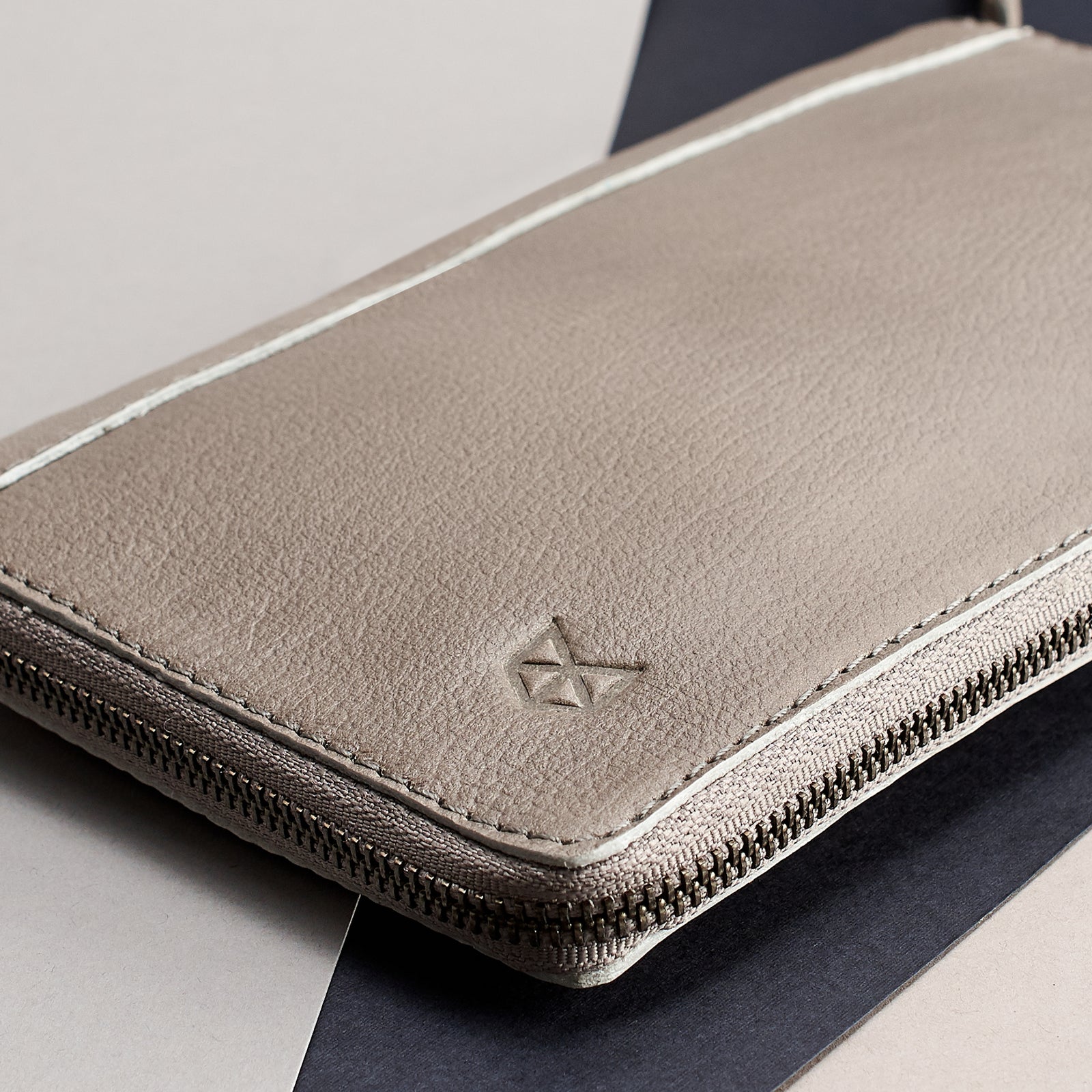 Men's gifts. Grey leather passport holder. Perfect for travelers. Gift for men. Personalized engraving. Handmade Leather wallet perfect money and card holder for trips