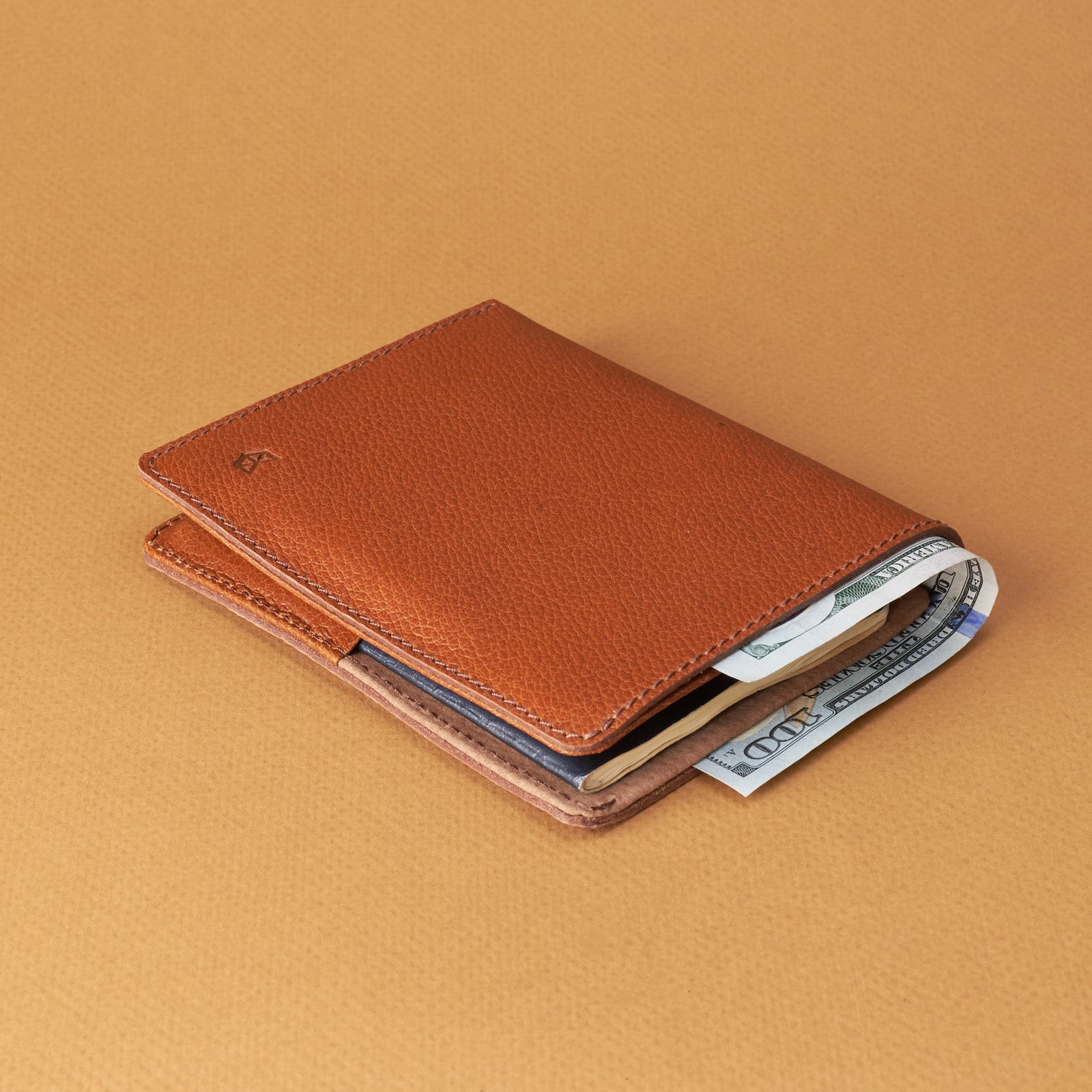 Travel wallet. Pocket Passport Holder Travel Wallet Tan by Capra Leather