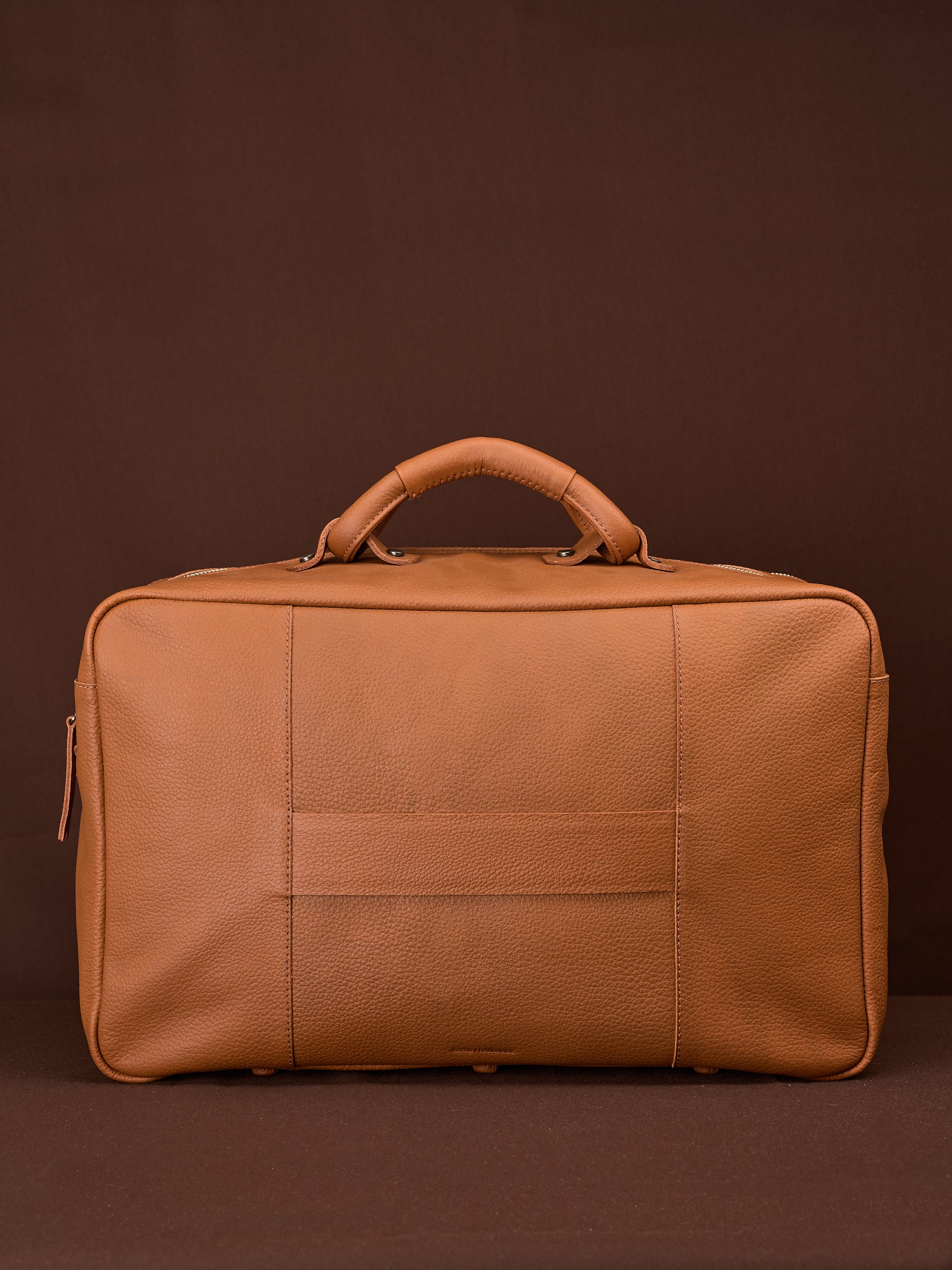 Luggage Strap. Leather Weekend Bag Tan by Capra