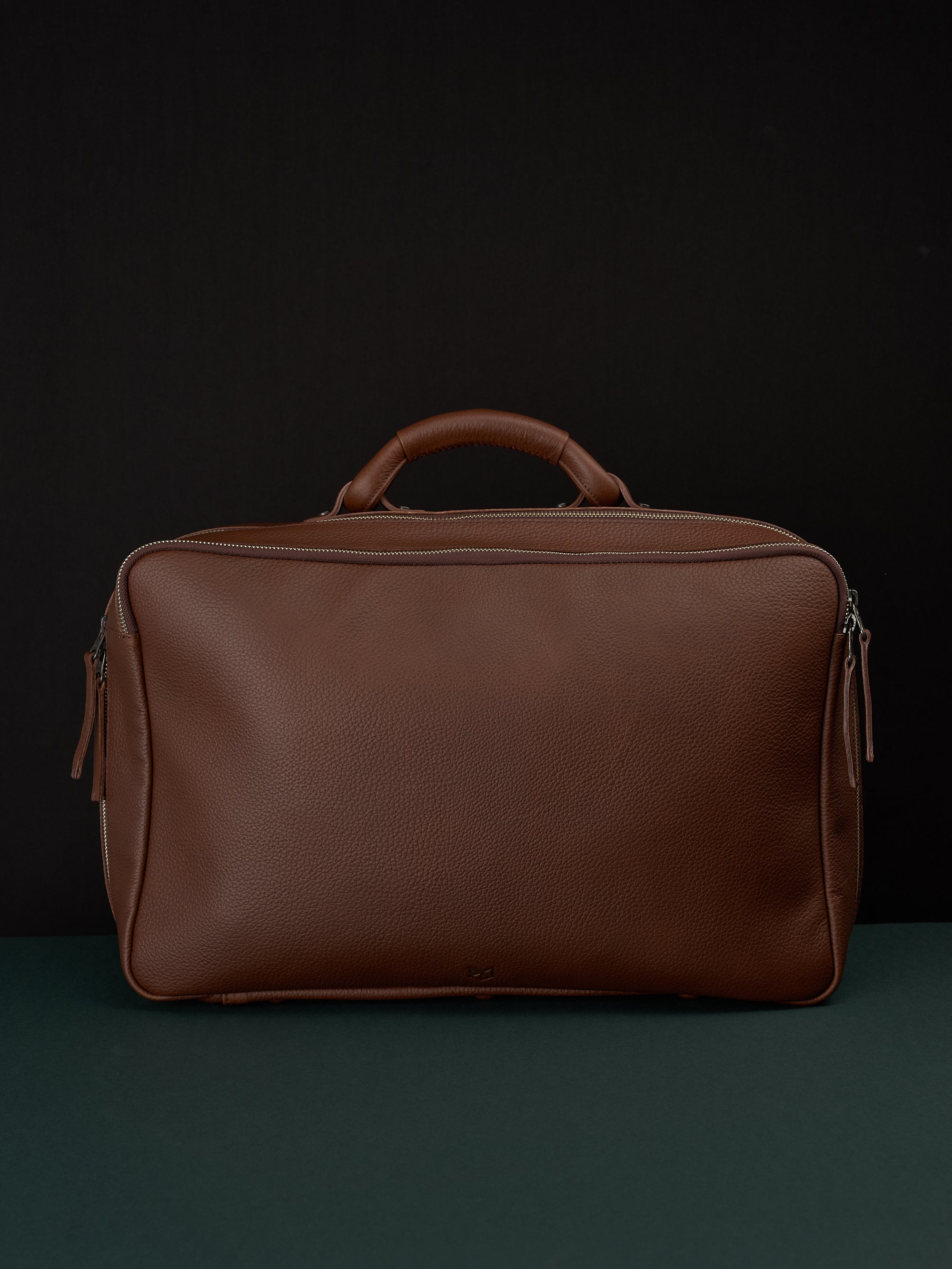 Weekend travel bag brown by Capra Leather