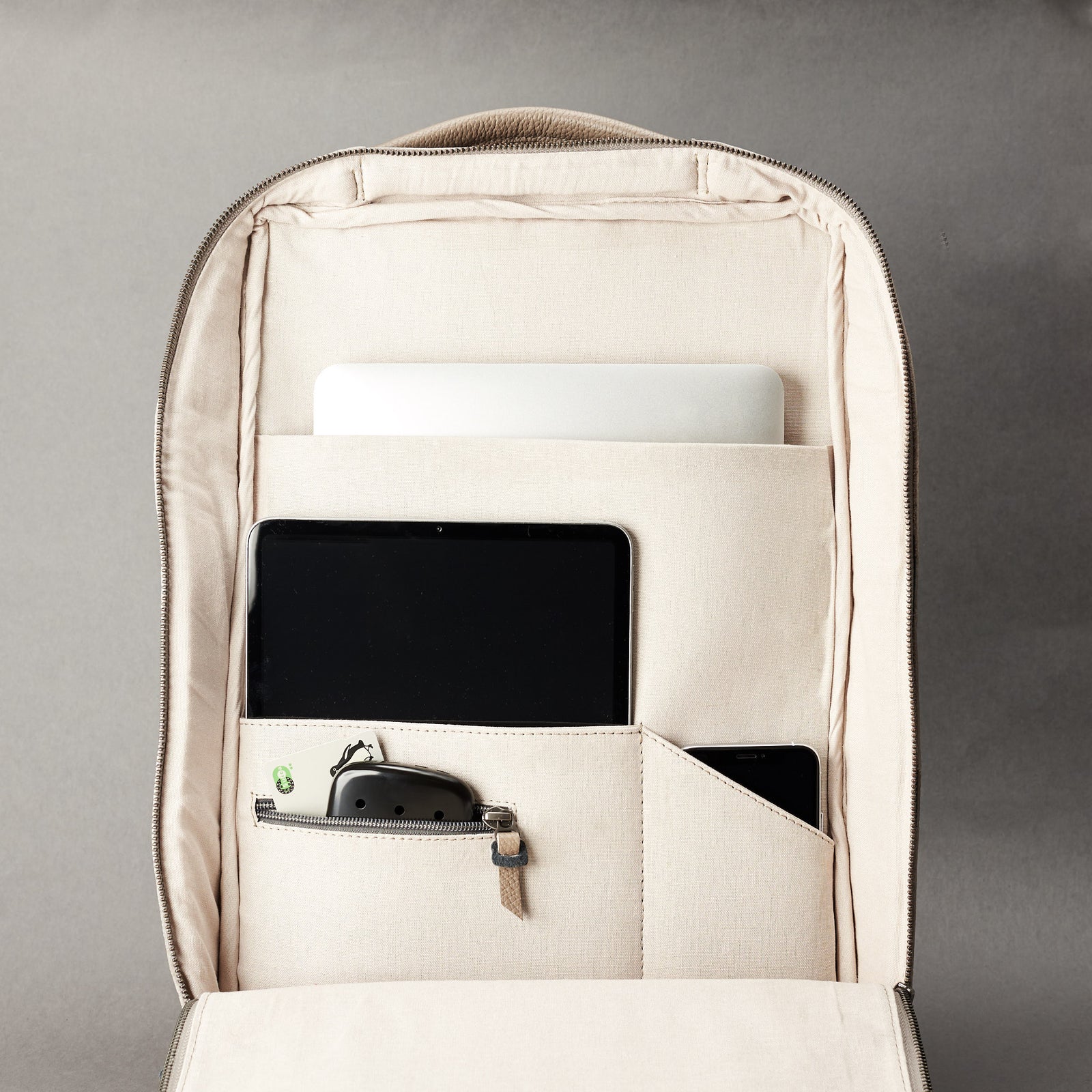 best mens backpack grey by capra leather