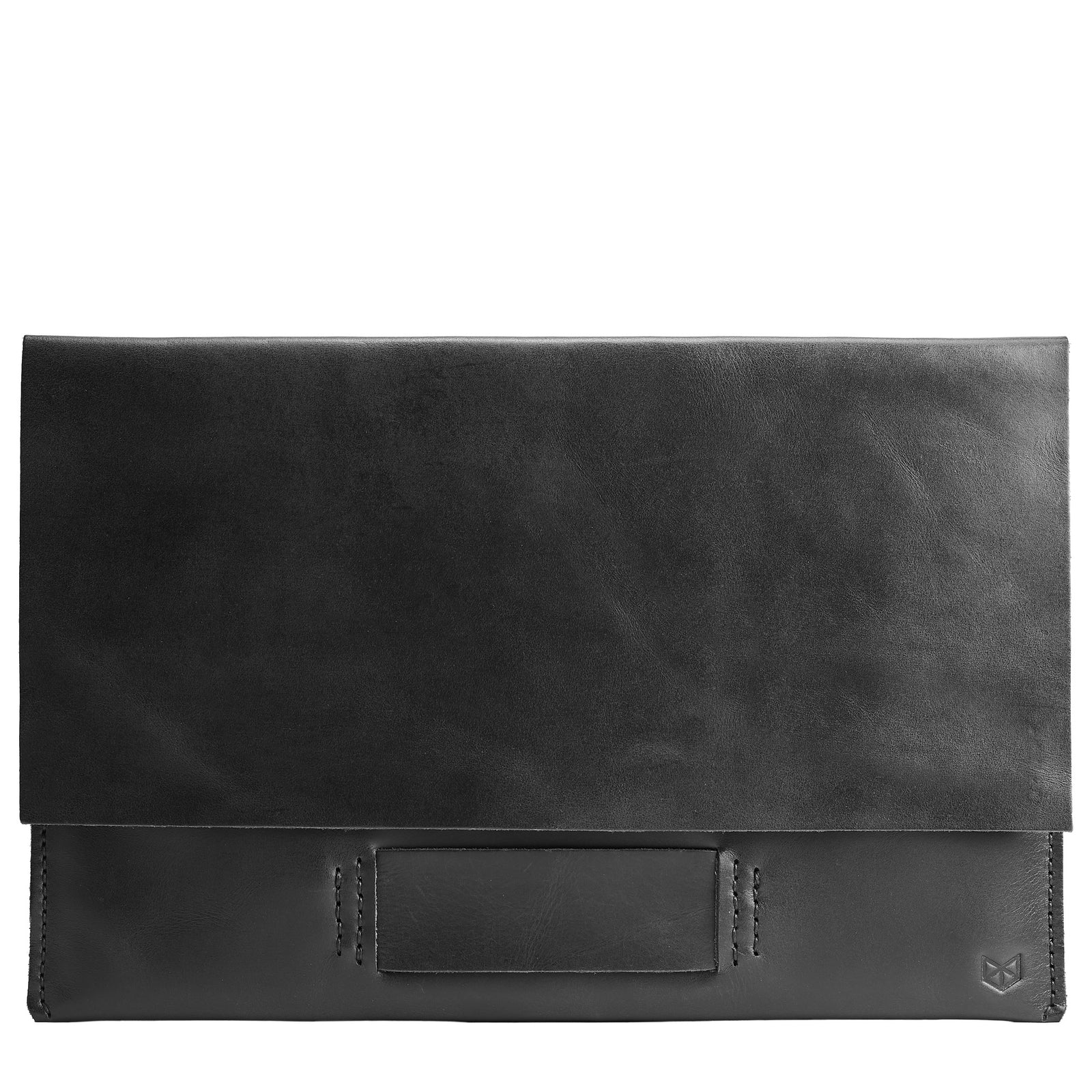 Cover. Black Leather MacBook Case. Walker MacBook Sleeve by Capra Leather