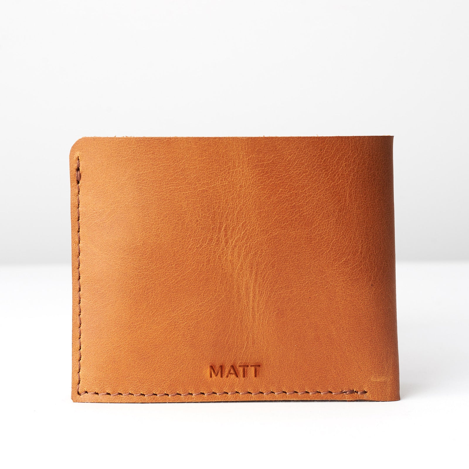 Engraving. Leather Habana slim wallet gifts for men handmade accessories. minimalist full grain leather thin wallet. Made by Capra Leather.