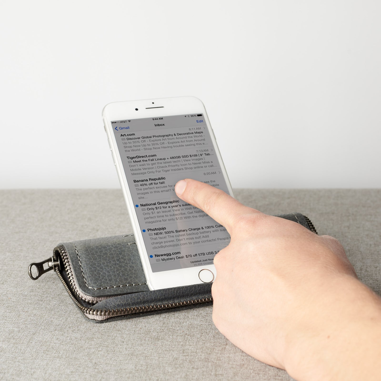 Stand feature. Grey leather case wallet stand. iPhone x, iPhone 10, iPhone 8 plus leather stand sleeve