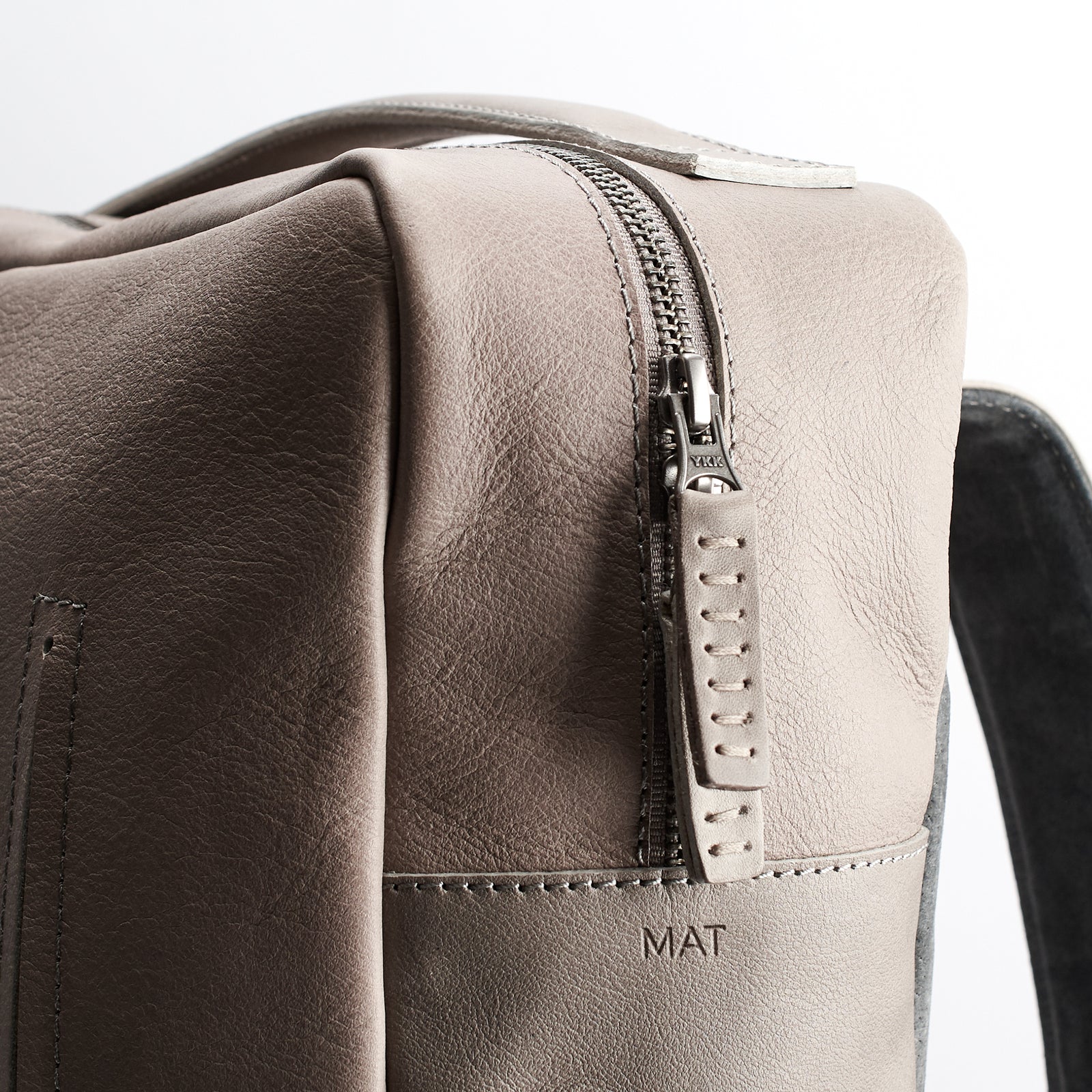 backpack work grey by capra leather