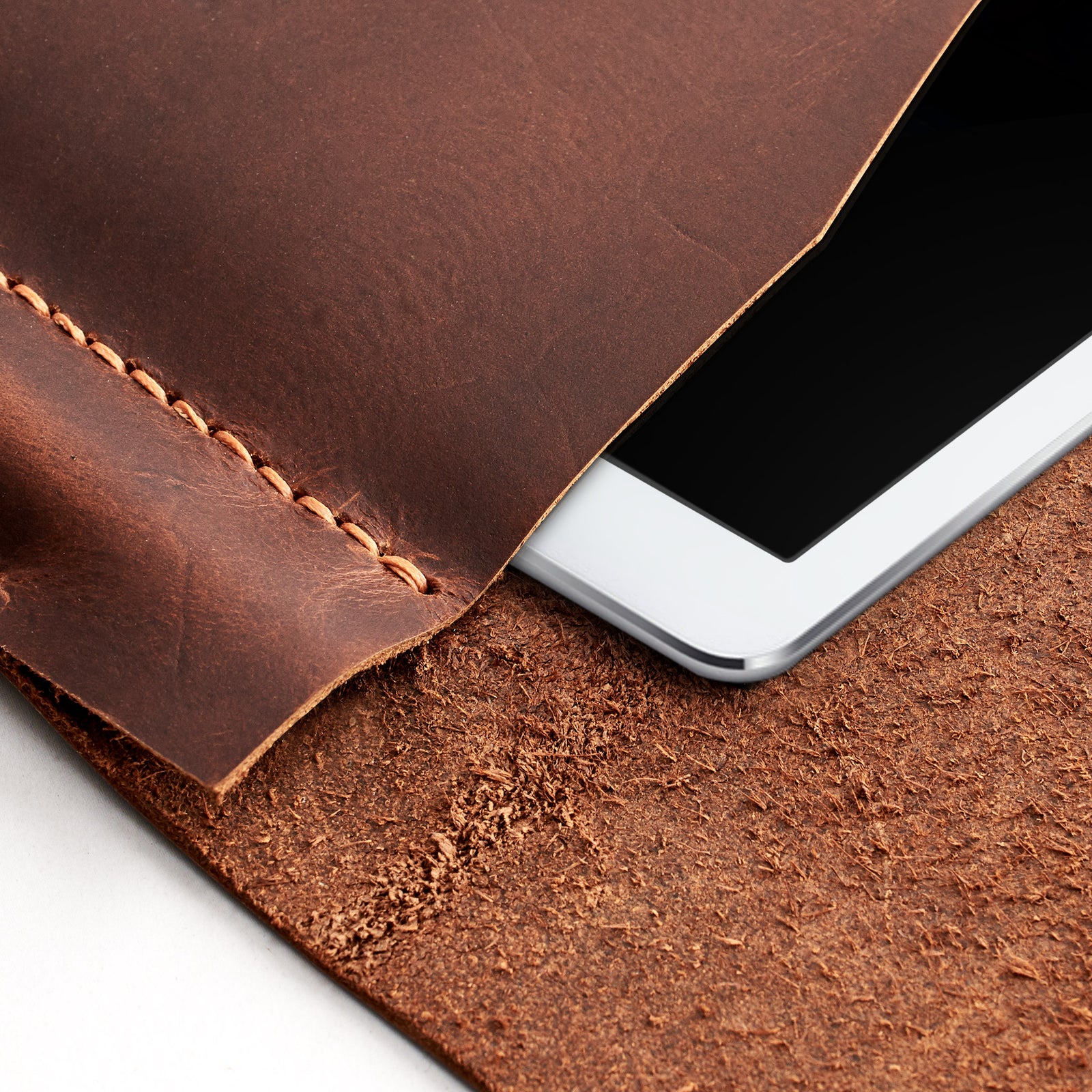 Google Pixelbook Pen holder. Google Pixel Slate Sleeve Case Distressed Tan by Capra Leather