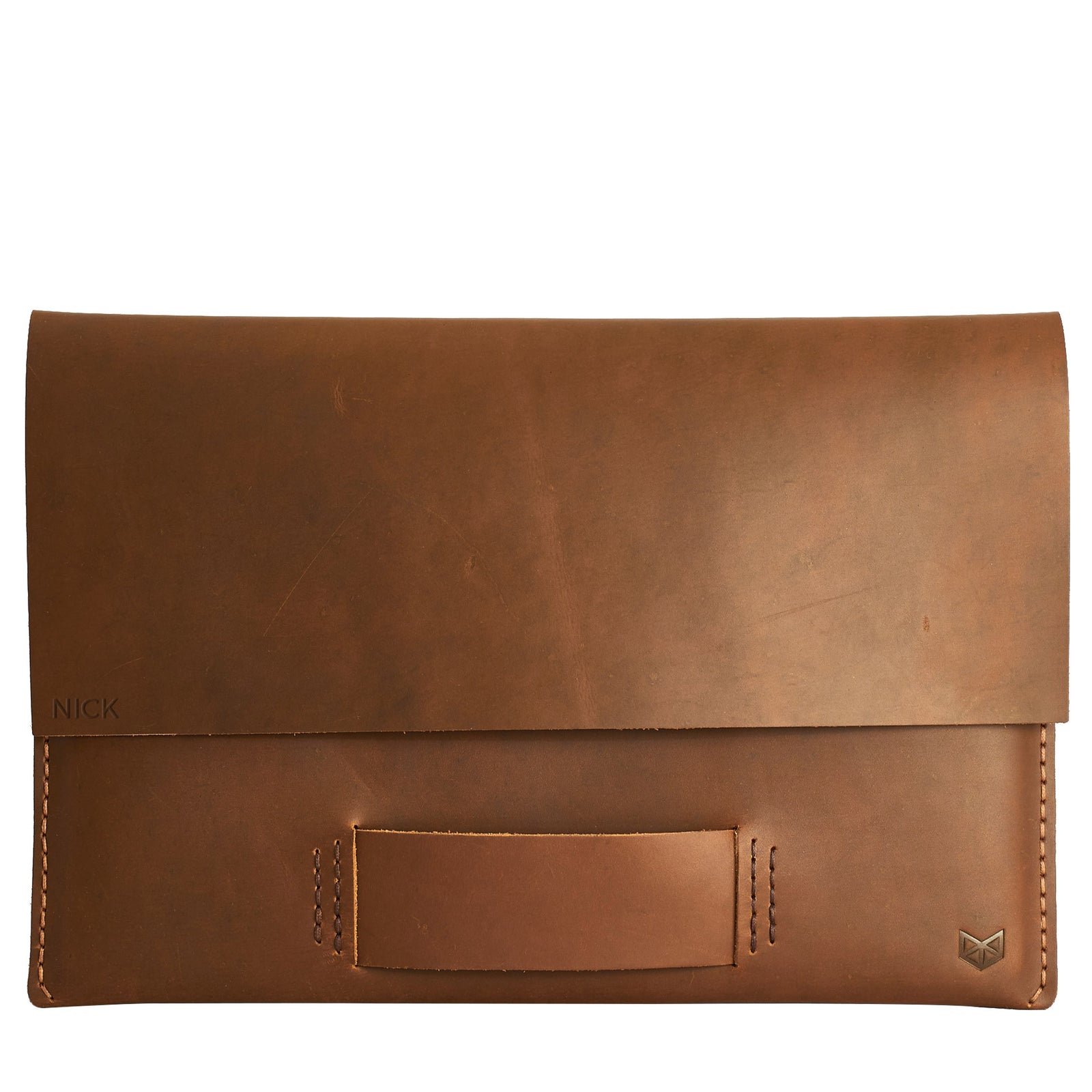 Custom engraving. Personalized havana Macbook Pro Touch Bar 15 inch 13 inch mens leather case. Handmade gifts for men