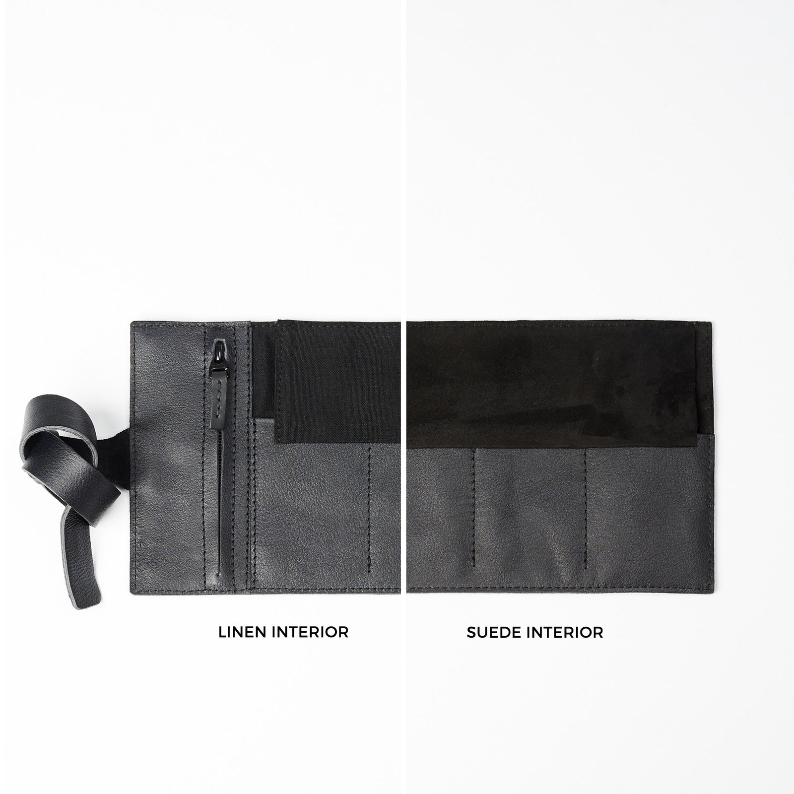 Leather watch pouch black by Capra Leather