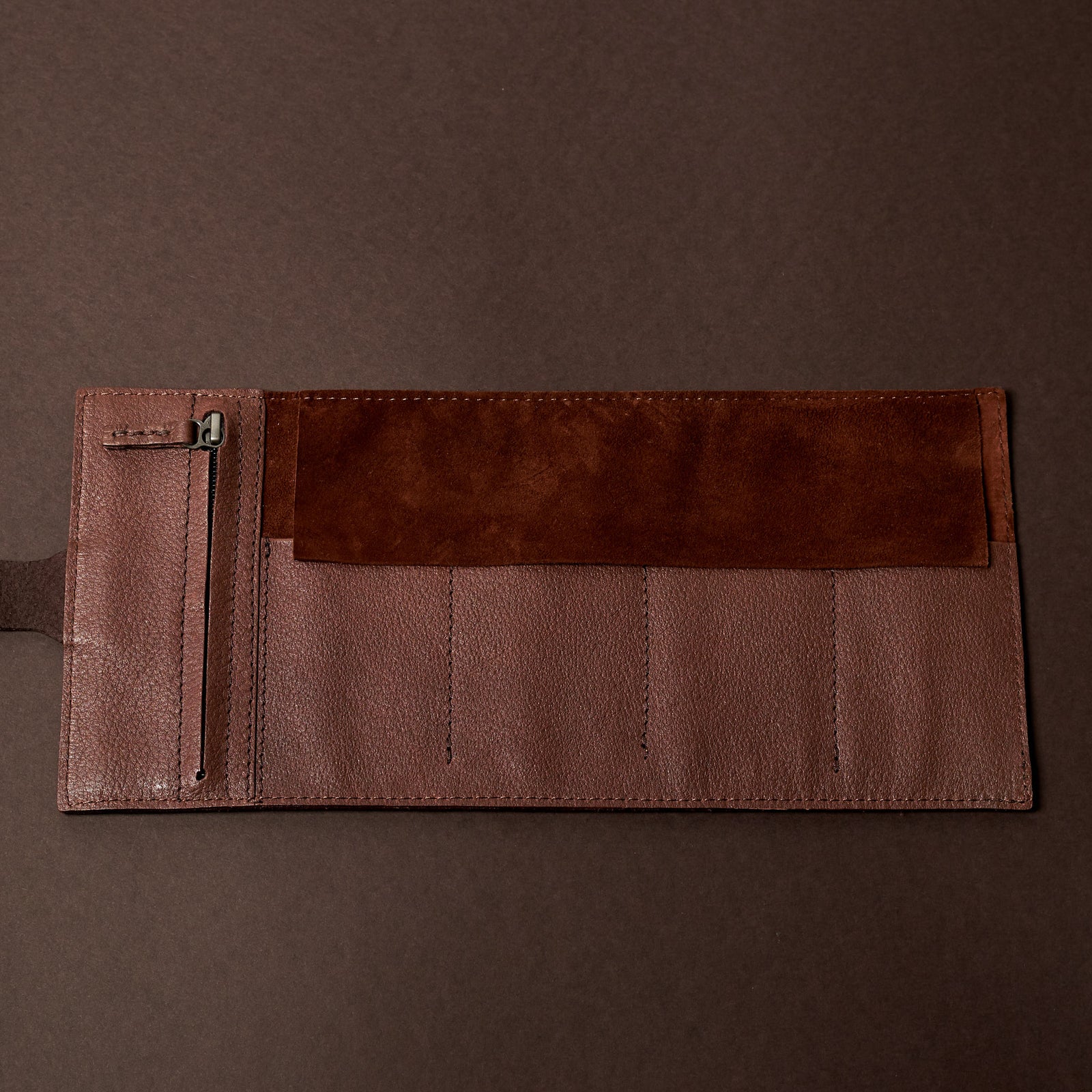 Convoy watch roll. Brown leather watch roll by Capra