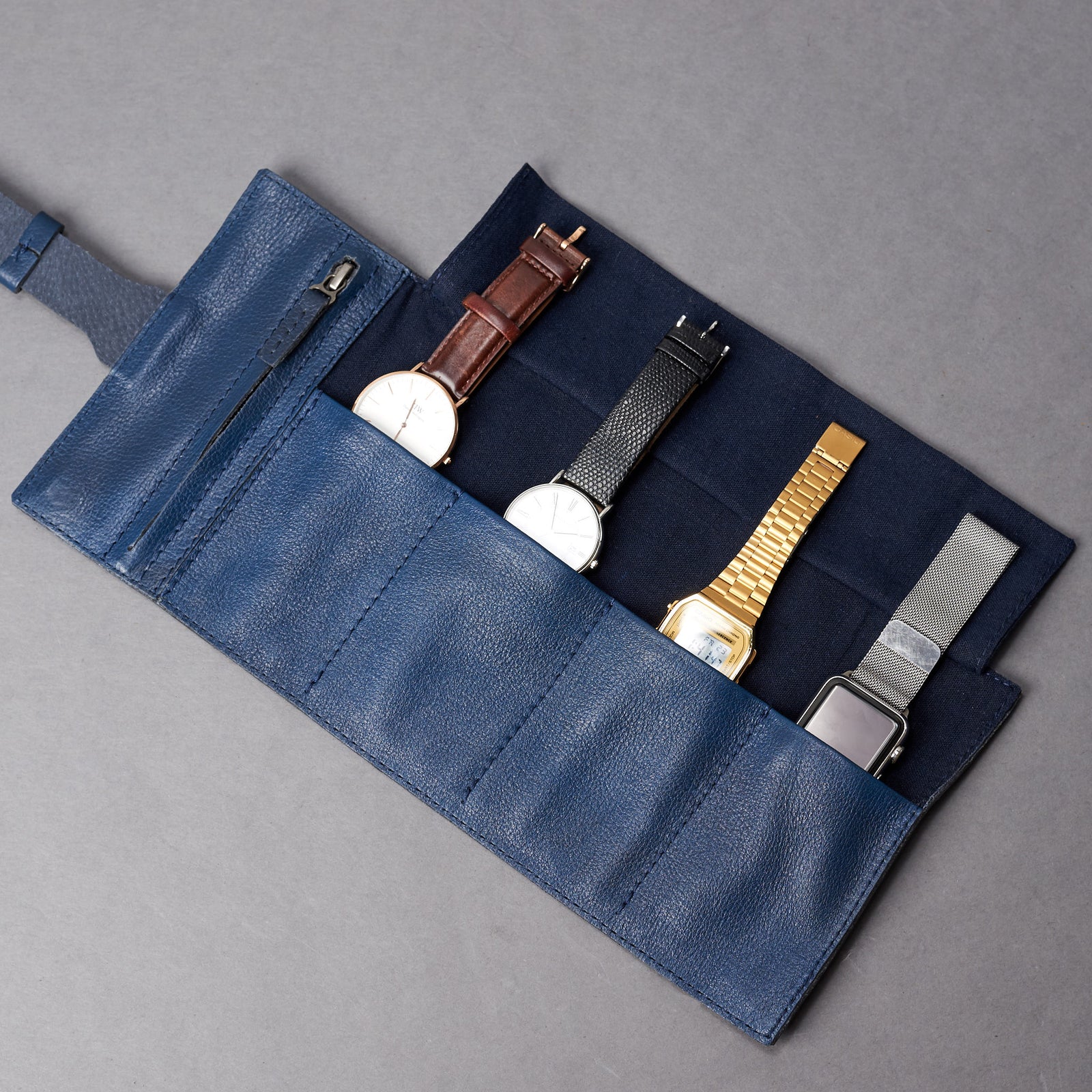 Louis vuitton watch case. Watch holder navy by Capra Leather