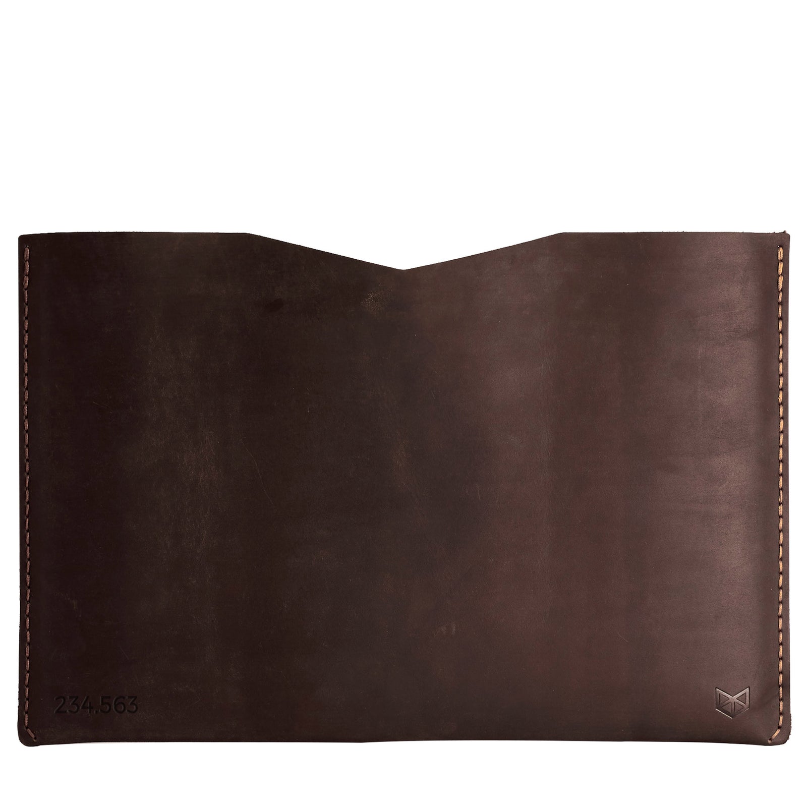 BASIC // MARRON: Leather Dell XPS laptop Sleeve Case by Capra Leather