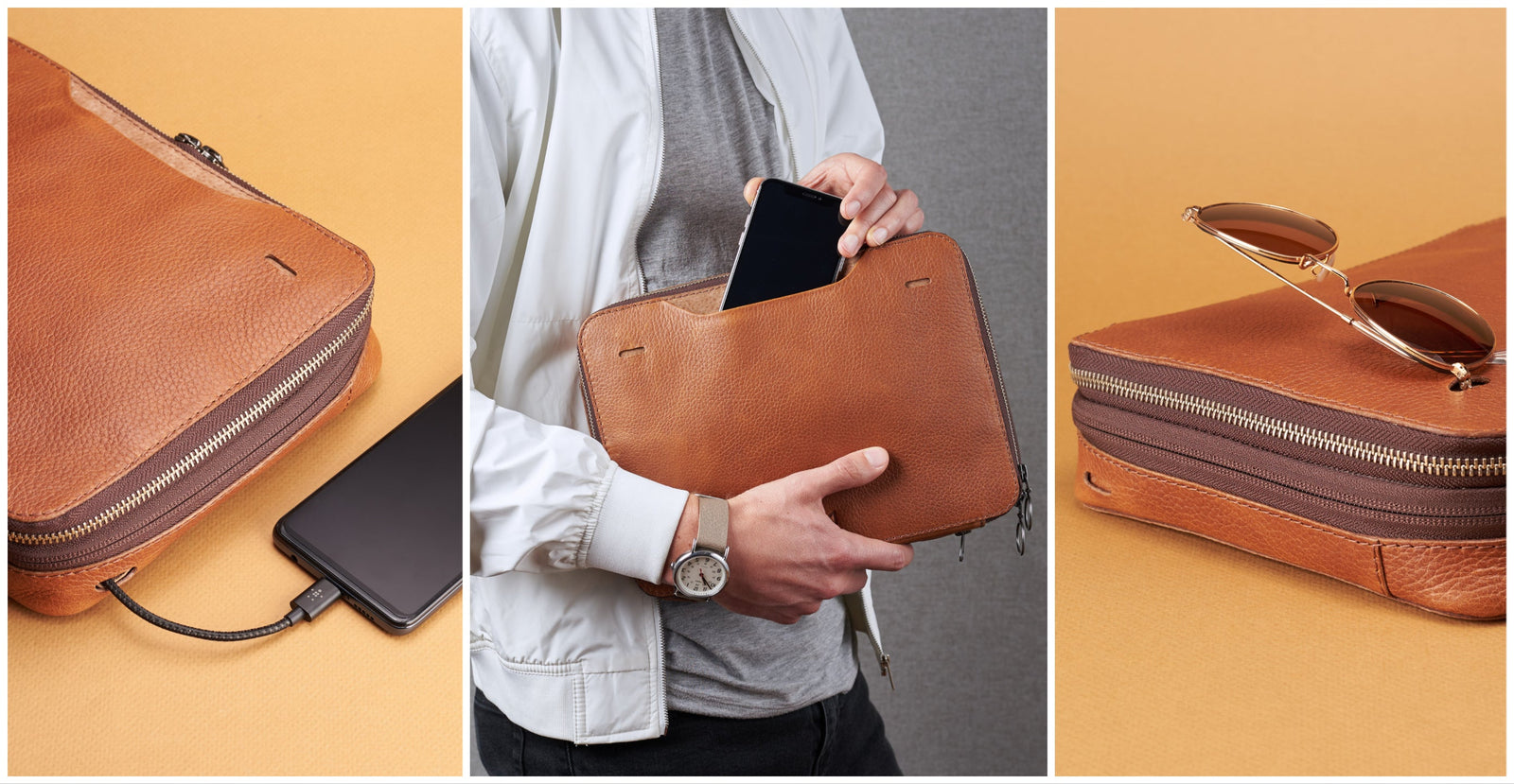 Small Goods: Glasses Case, Toiletry, Watch Case, Watch Roll & Passport Holder by Capra Leather