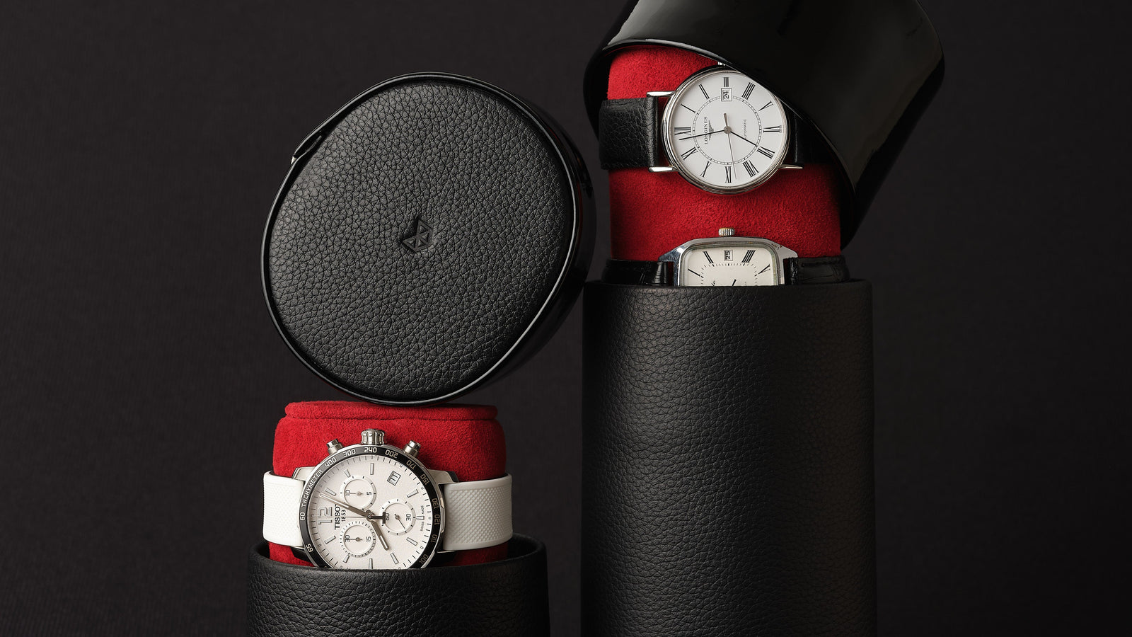 ChronoPod Watch Case, Jewelry Storage, Glasses Case by Capra Leather