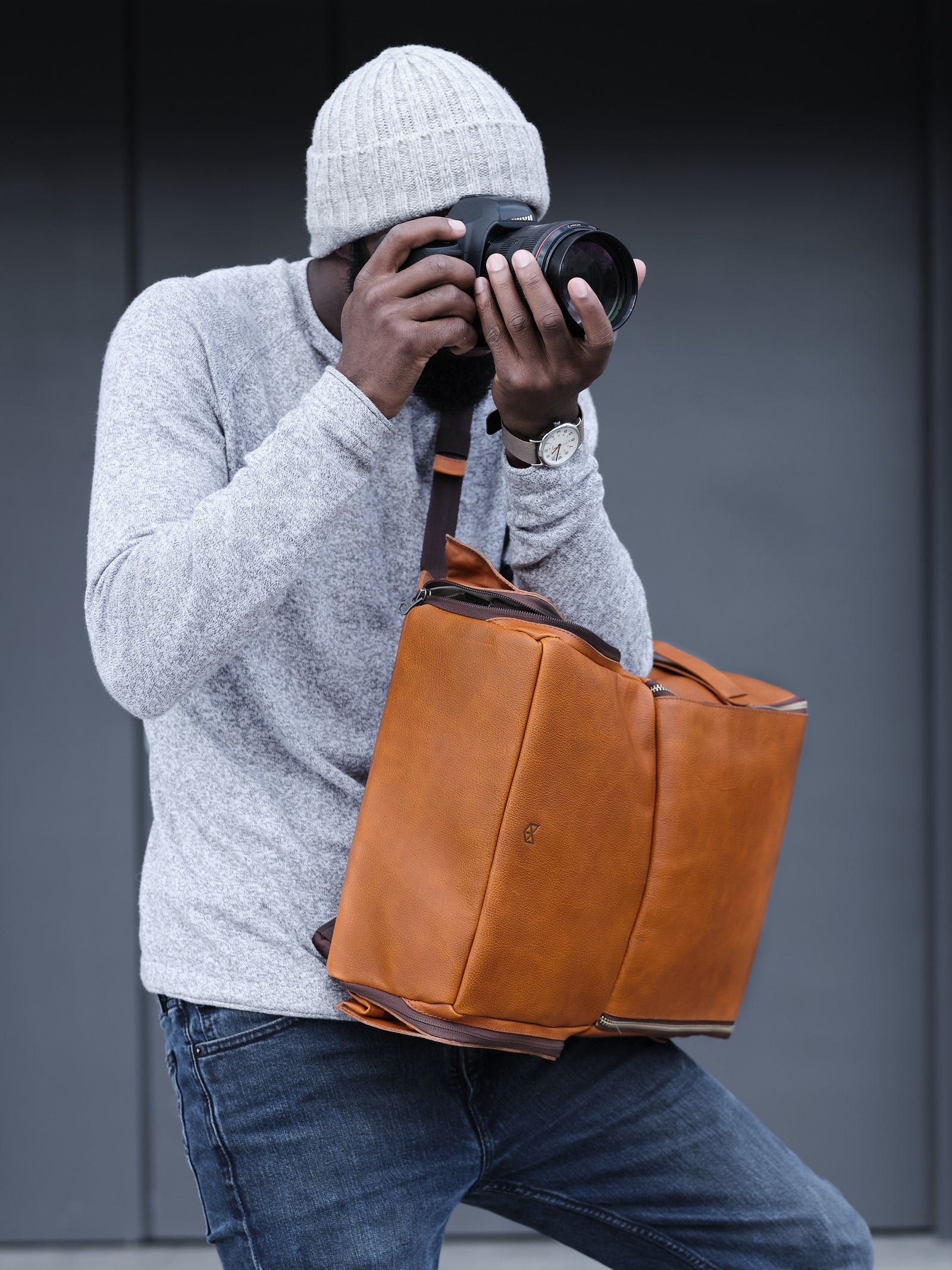 dromedari camera backpack by capra leather