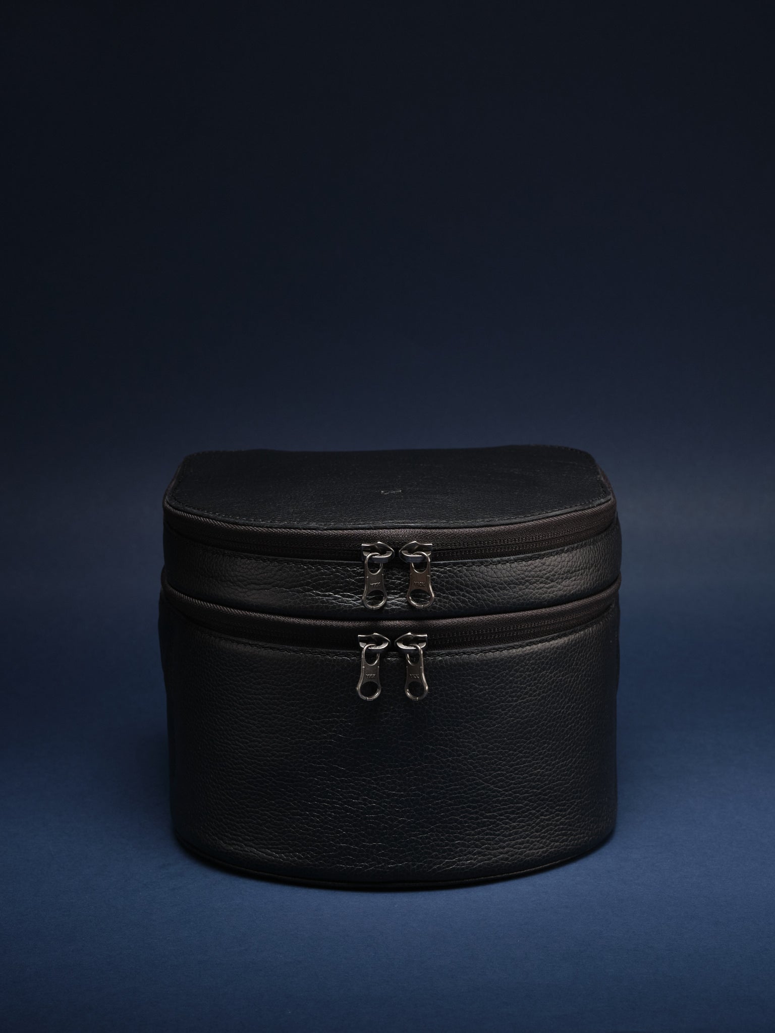 Suede Interior. Apple Vision Pro Travel Case Black by Capra Leather