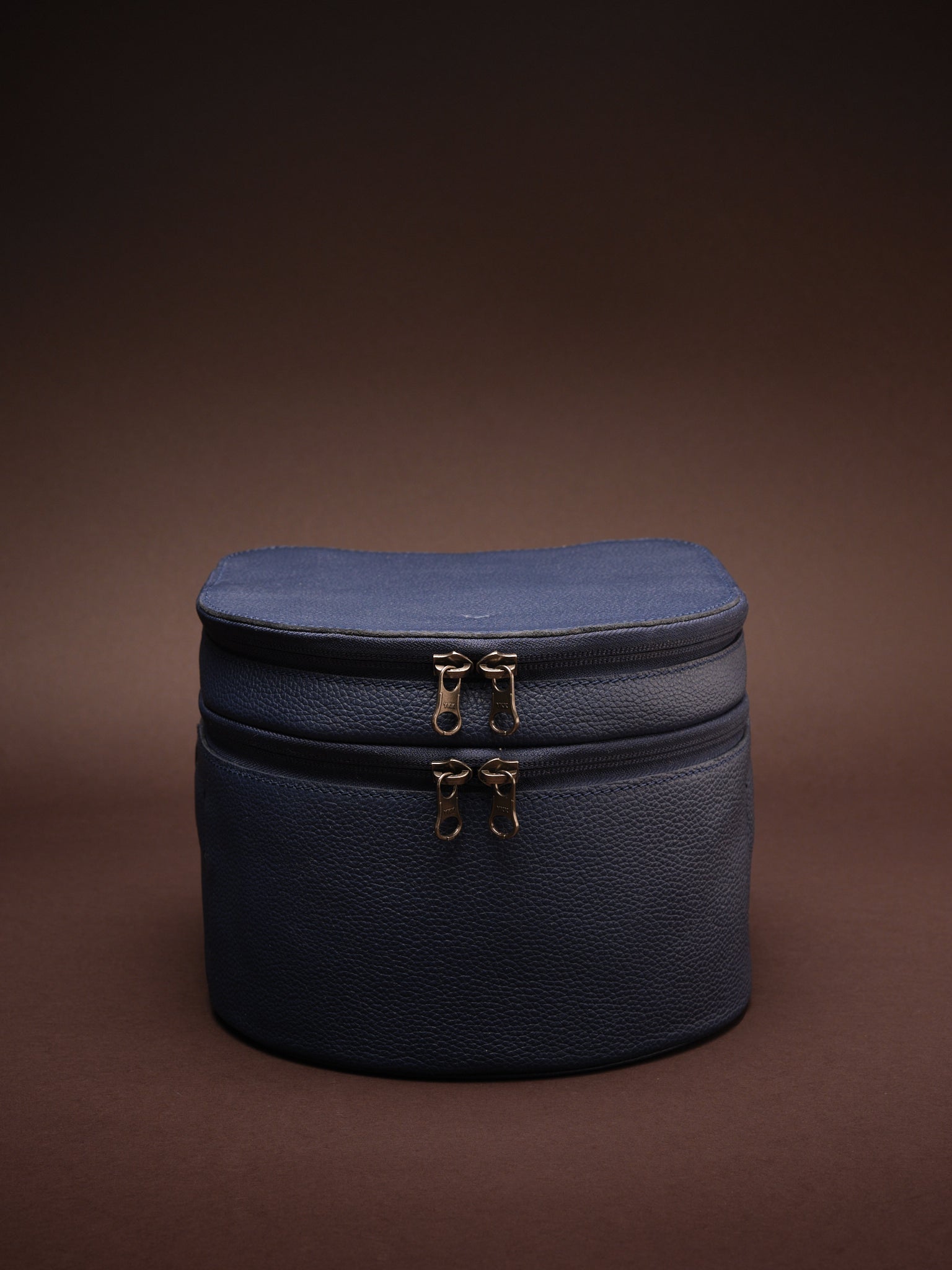 Leather Travel Case. VR Headset Case Navy by Capra Leather