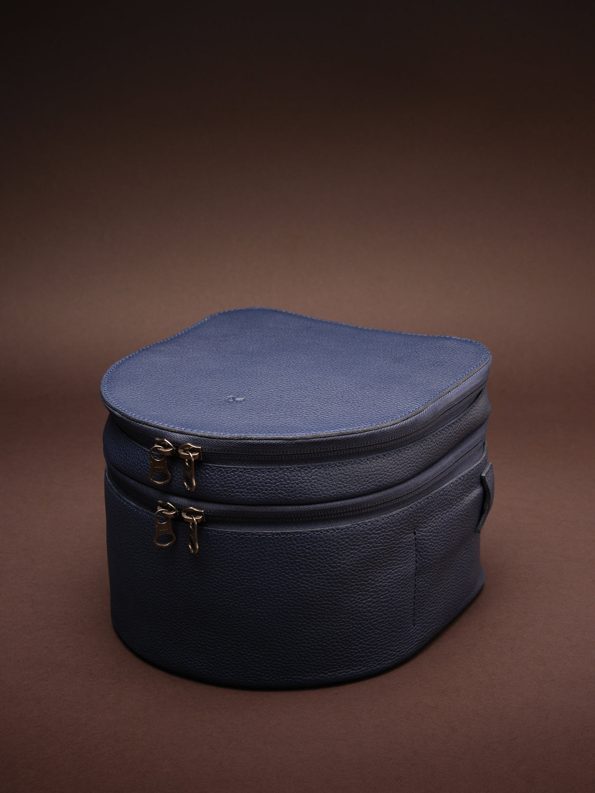 Case for Mixed Reality Headset. VR Headset Box Navy by Capra Leather