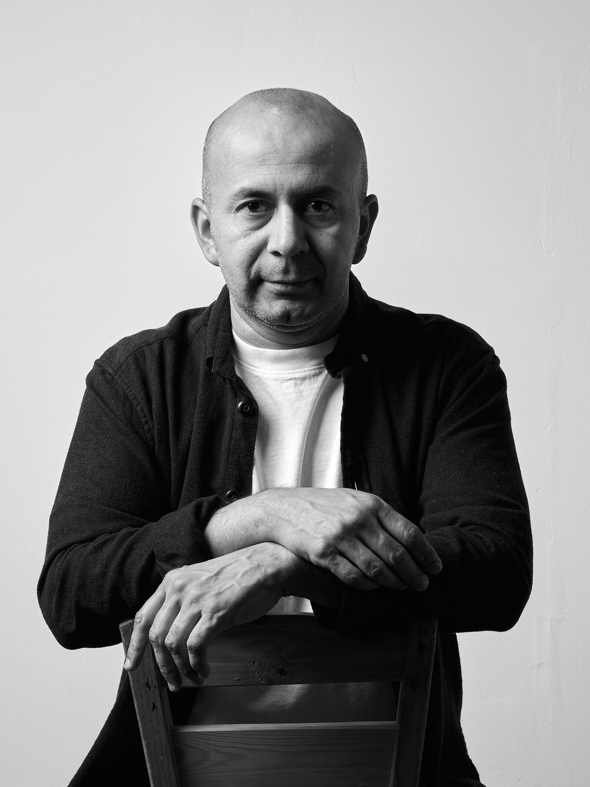 Portrait of Chucho Barrios, Master Artisan at Capra Leather in Bogotá