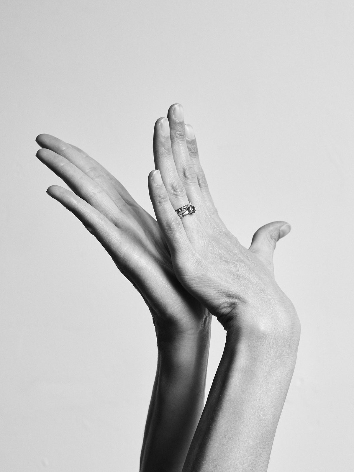 Hands of Margarita Sicard, Founder &amp; Head of Administration at Capra Leather in Bogotá