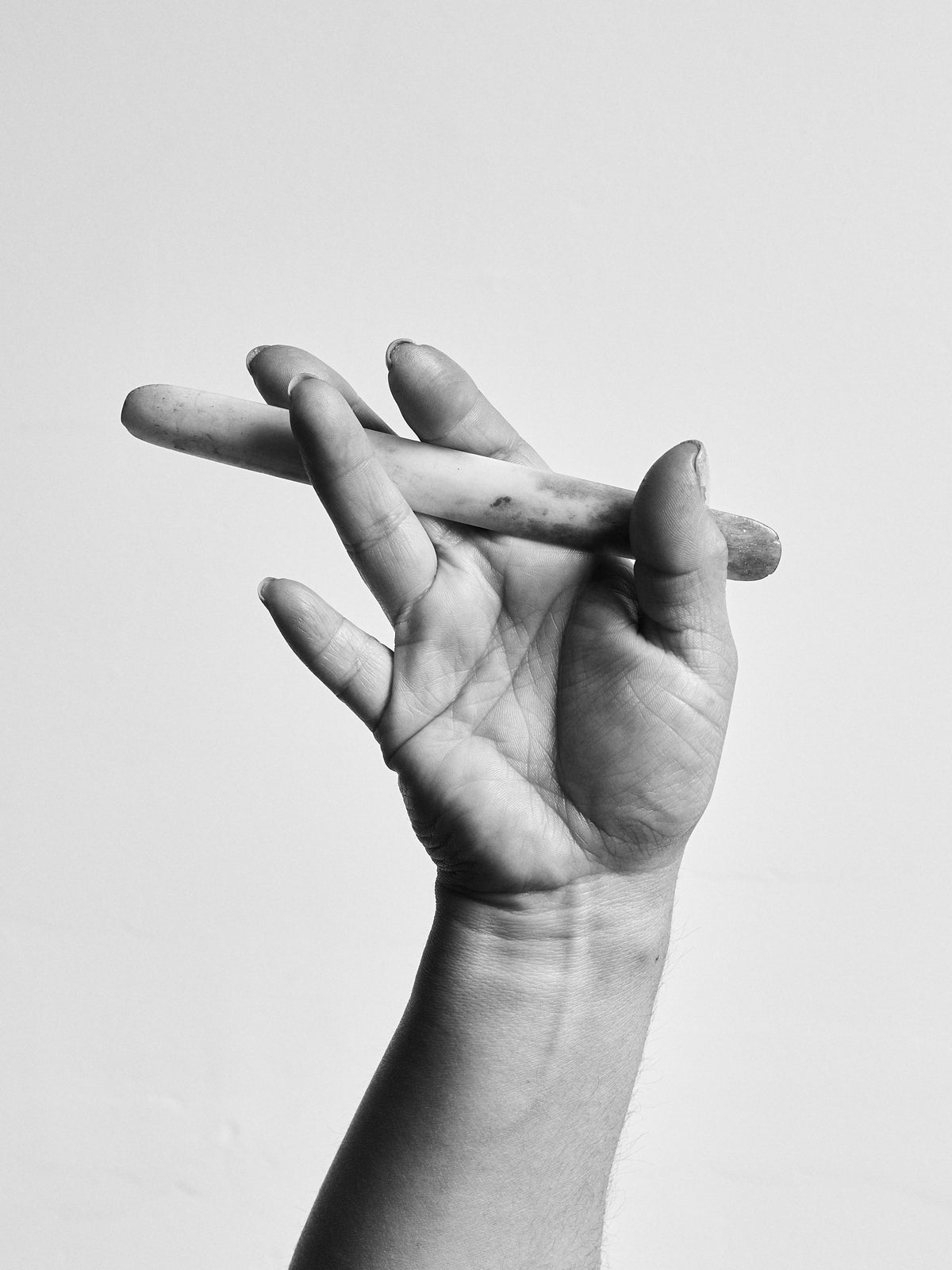Hands of Nery Solórzano, Artisan at Capra Leather in Bogotá